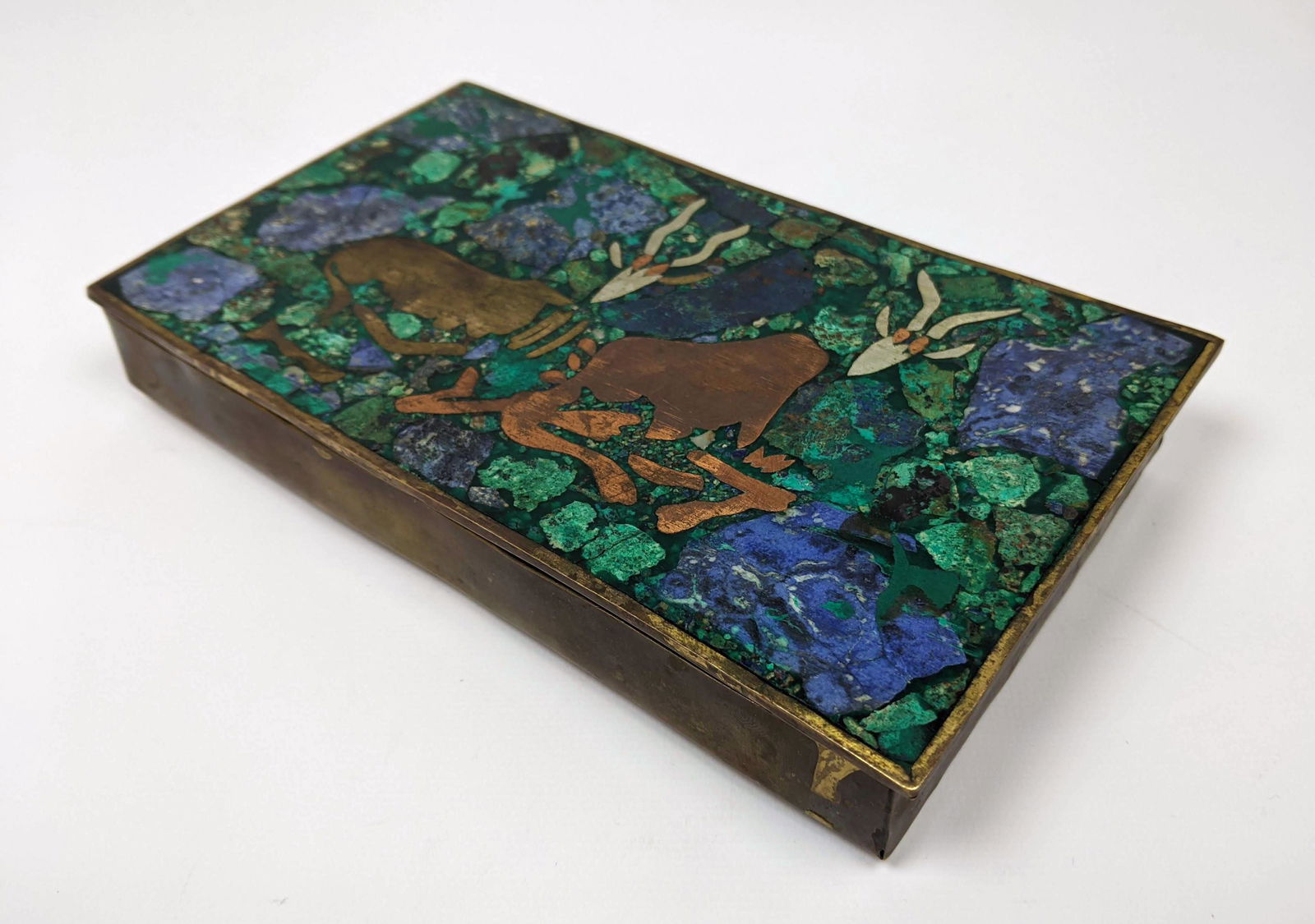 Stamped MENDOZA Hecho En Mexico Lidded Box. (1 of 13)