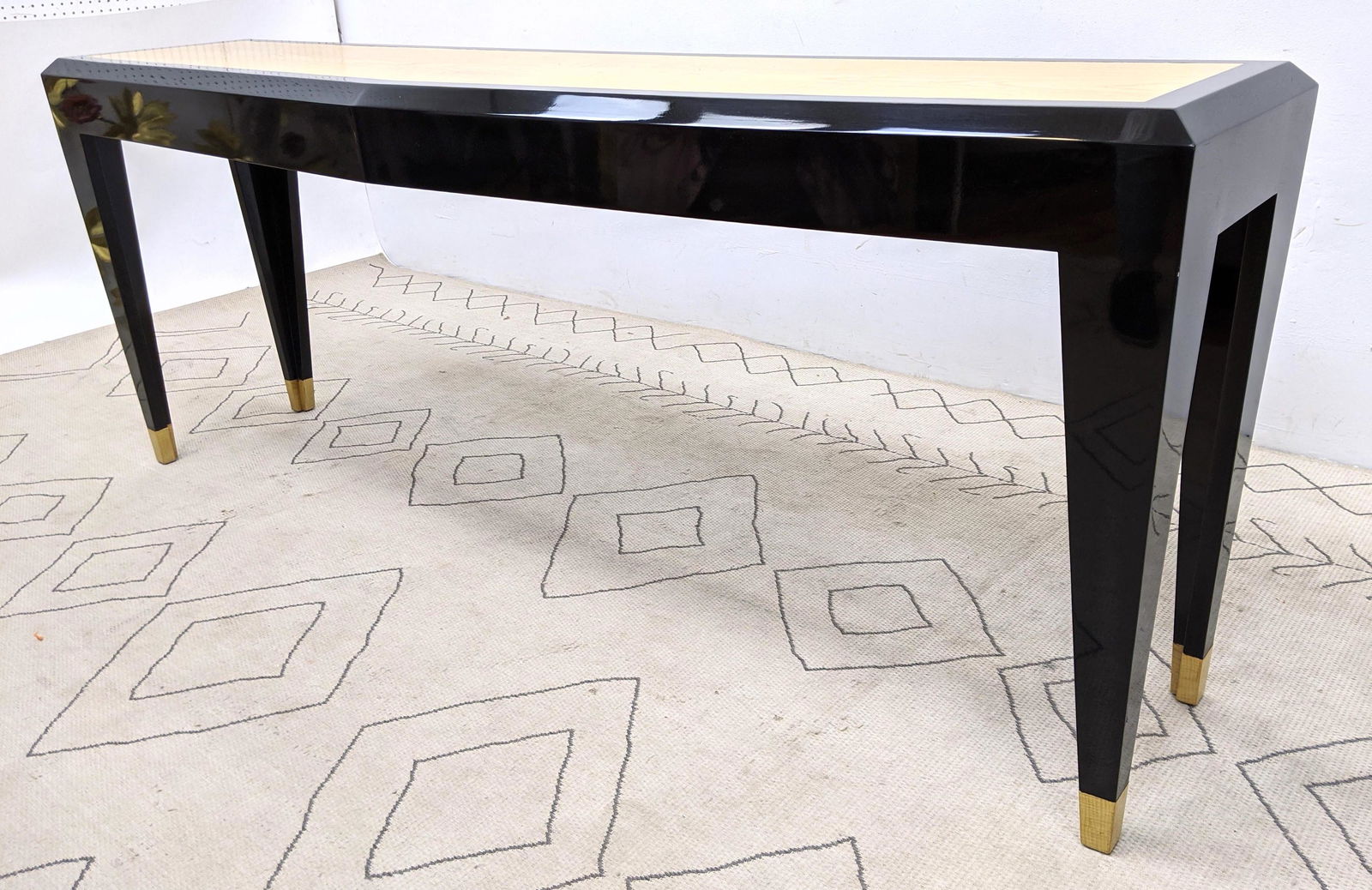 Decorator High Style Ebonized Black Console Table (1 of 12)