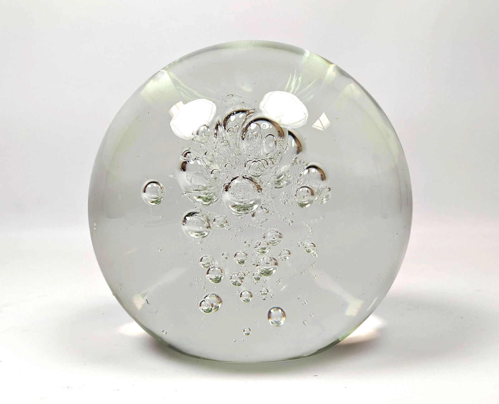 Signed BARBINI  Murano Glass Orb Sculpture with Interna (1 of 8)