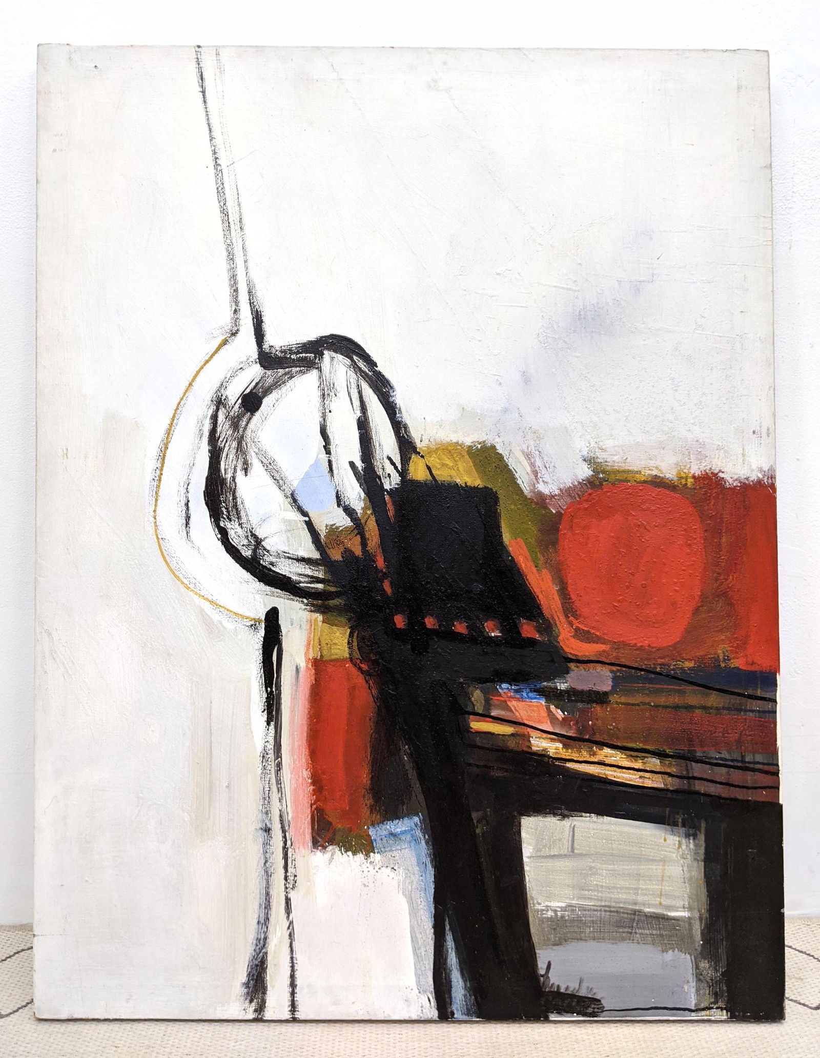 JIMMY LUEDERS Modernist Abstract Painting. Acrylicon Ca (1 of 8)