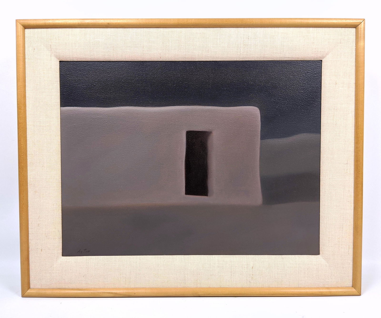 JOHN AXTON Oil Painting on Canvas. TAOS NIGHT. (1 of 7)