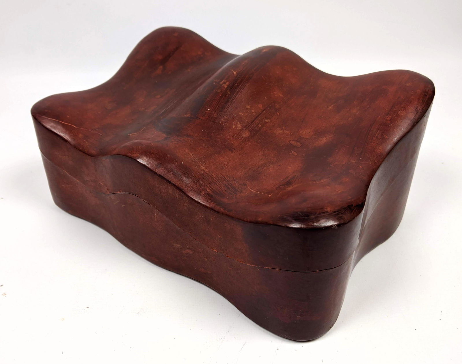 Organic Leather Jewelry Box.  Great form. (1 of 12)