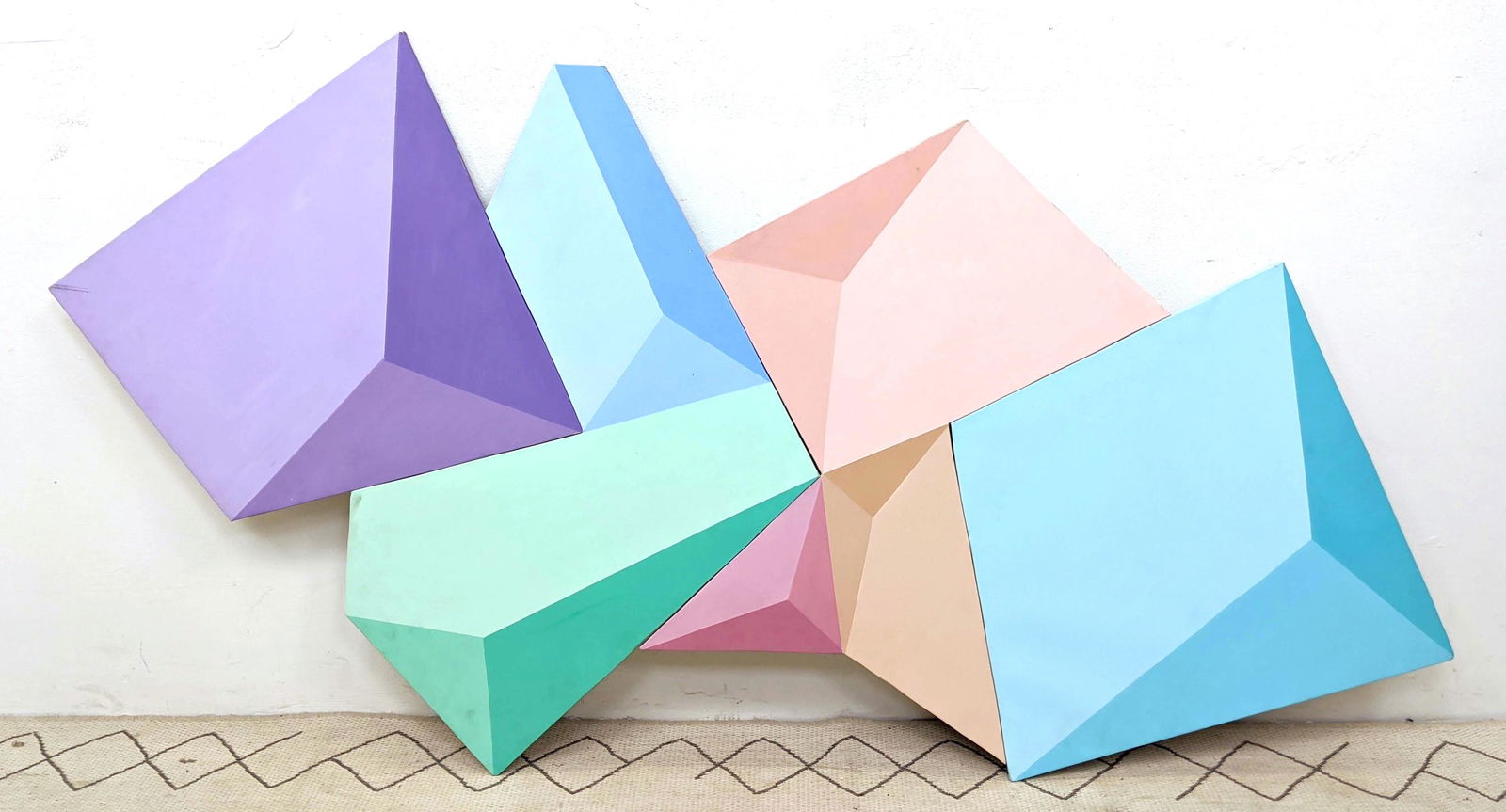 OP ART Oil Painting on Canvas. Flat painting painted to (1 of 12)