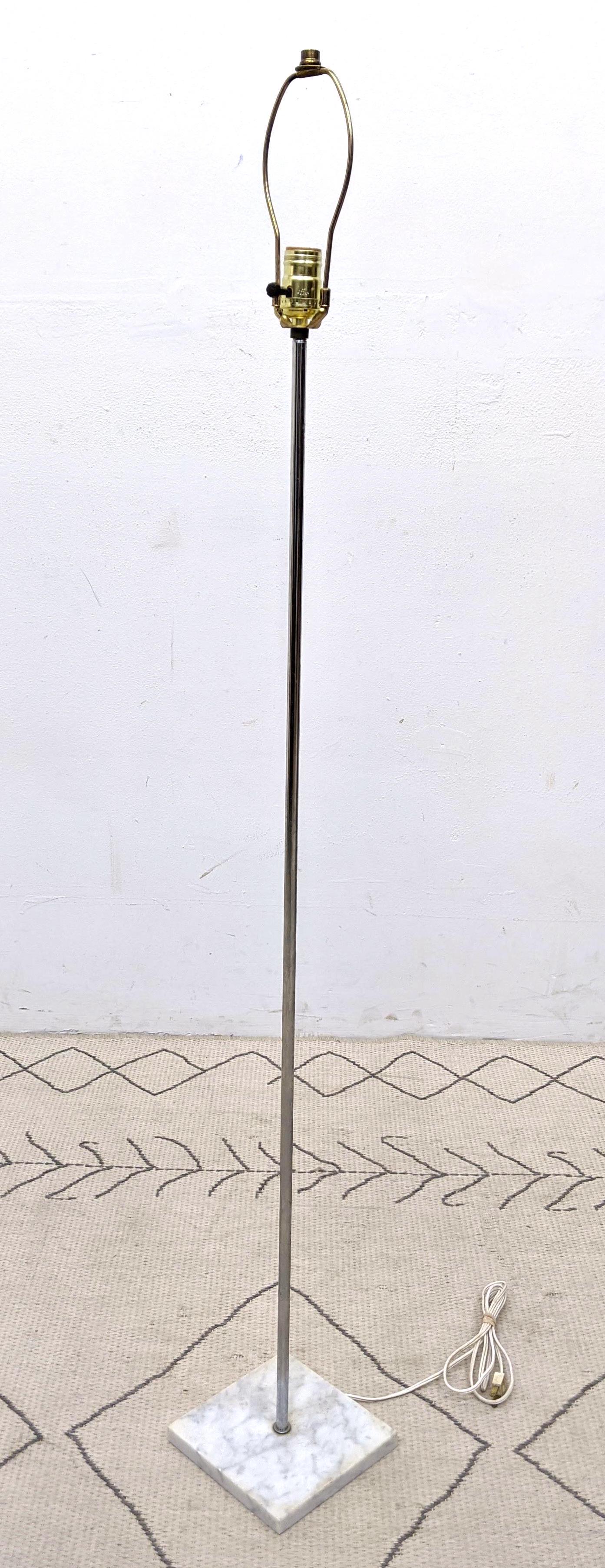 Mid Century Modern  Chrome and Marble Floor Lamp. (1 of 11)