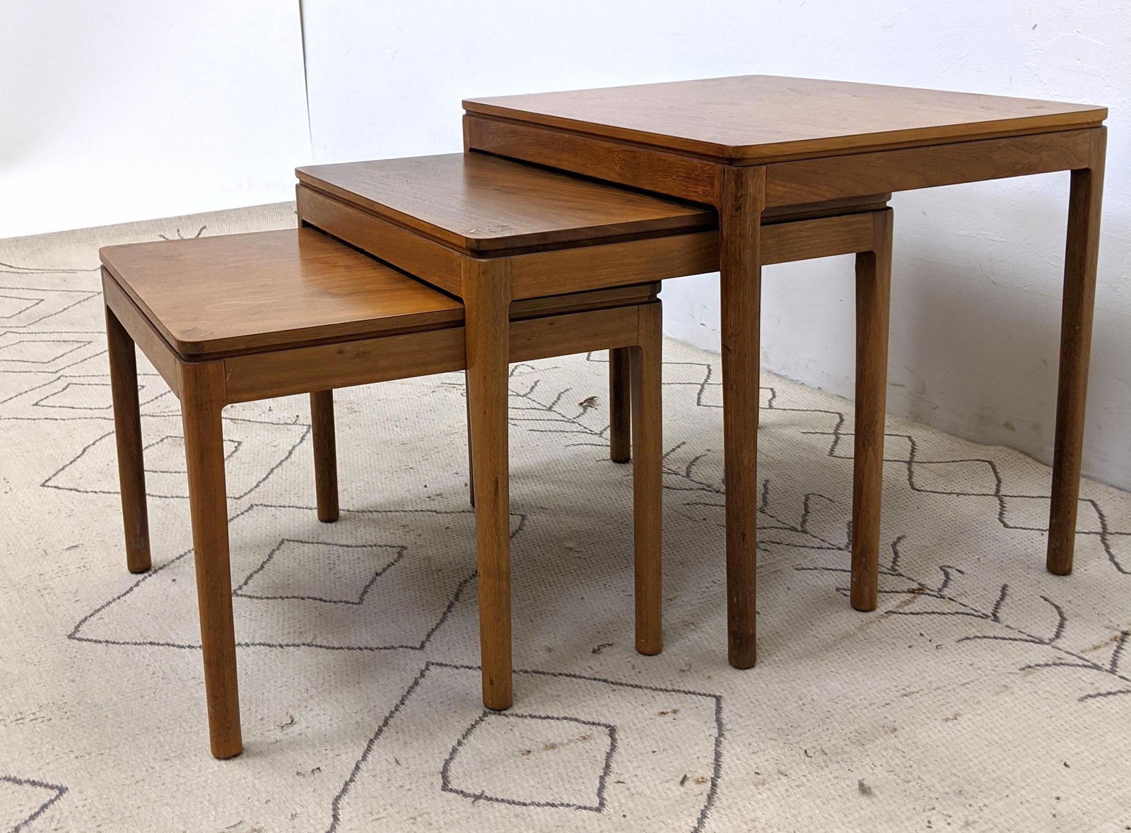 Drexel Declaration Nesting tables. American Modern Waln (1 of 11)
