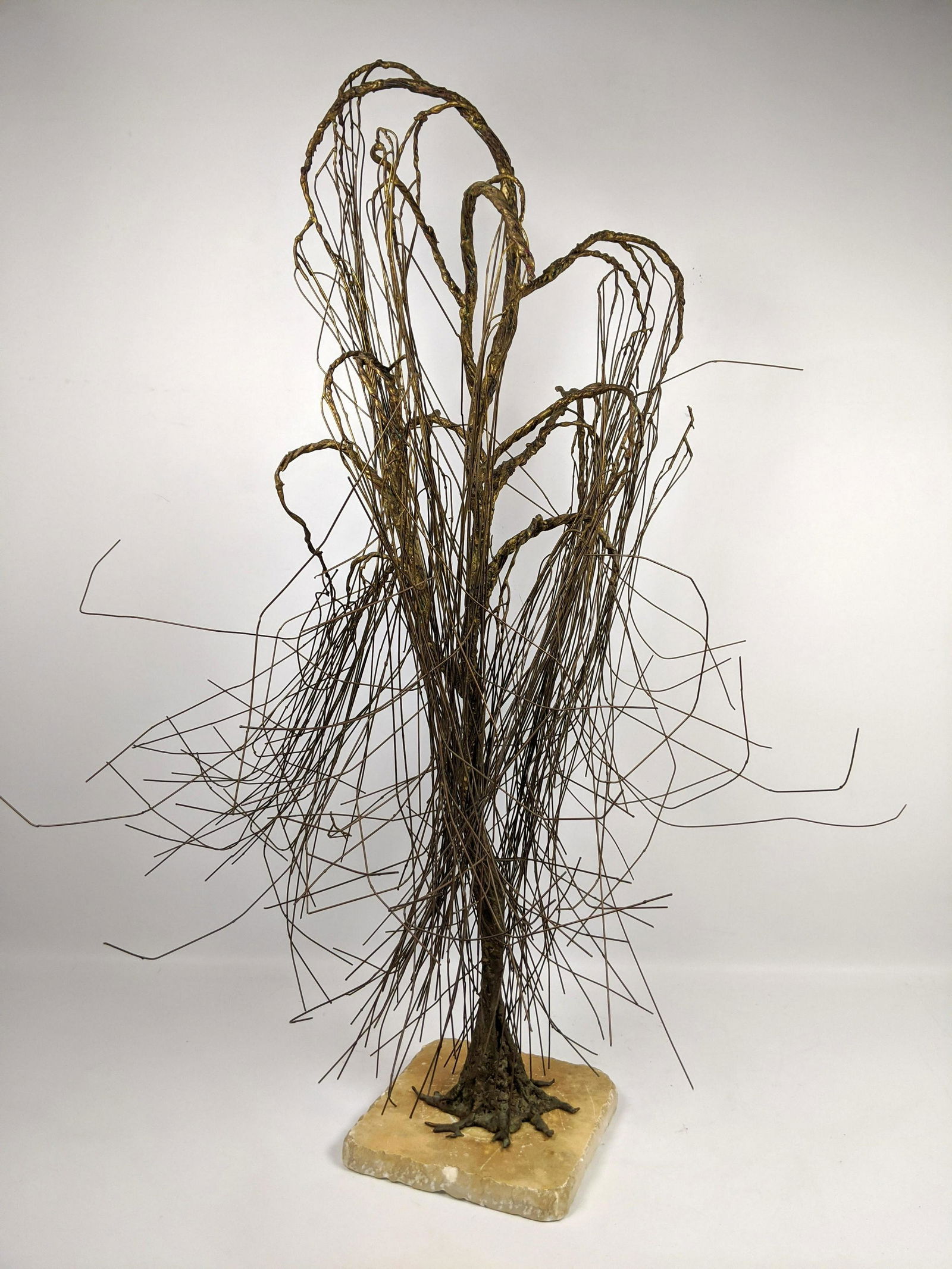 42 inch Mixed Metal Sculpture. Weeping willow tree meta (1 of 13)