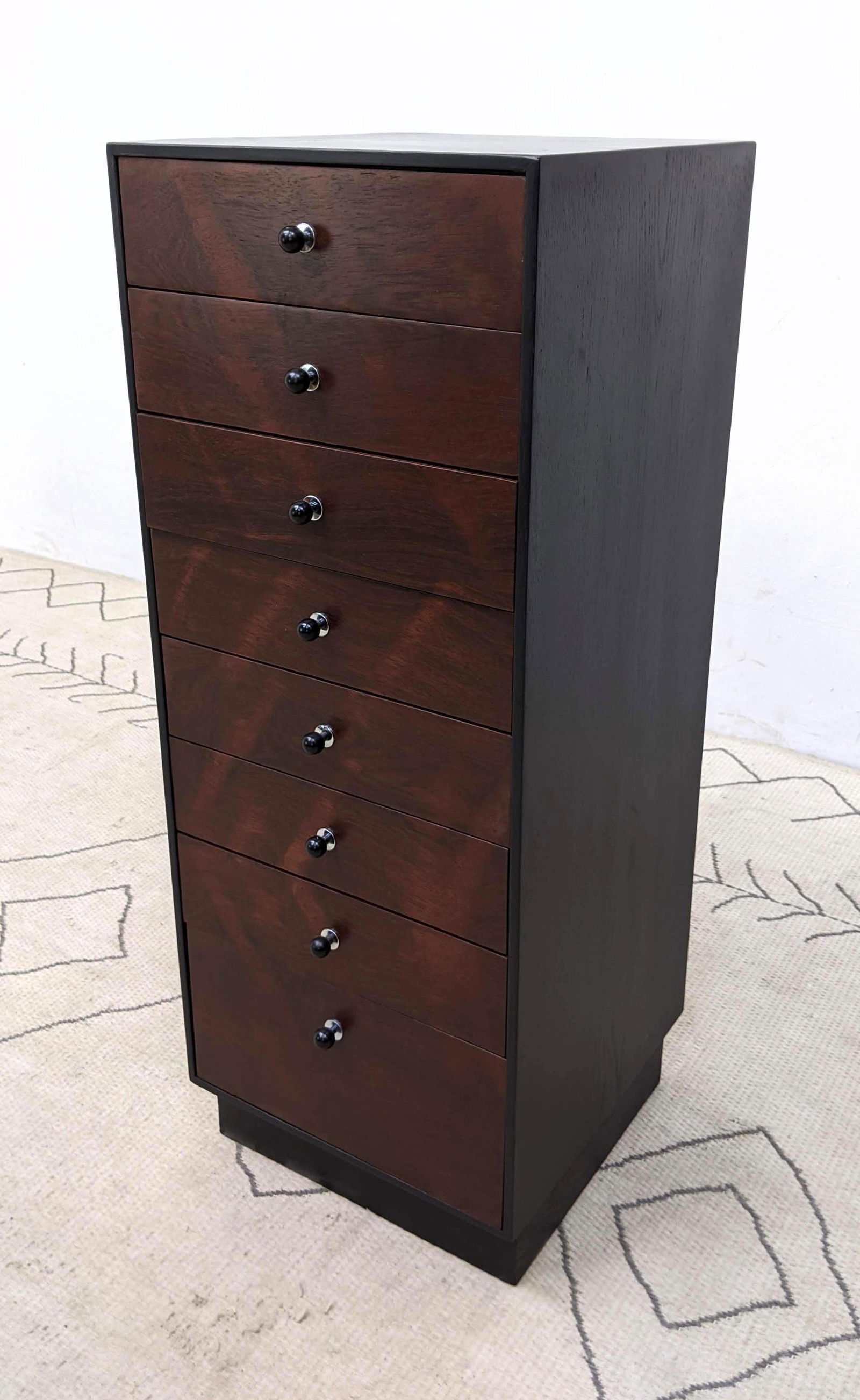 Harvey Probber Jewelry Chest.  Ebonized Rosewood 8 Draw (1 of 9)