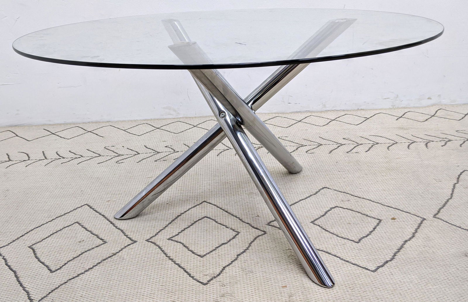 Midcentury Chrome cocktail side table with Chrome Tripo (1 of 6)