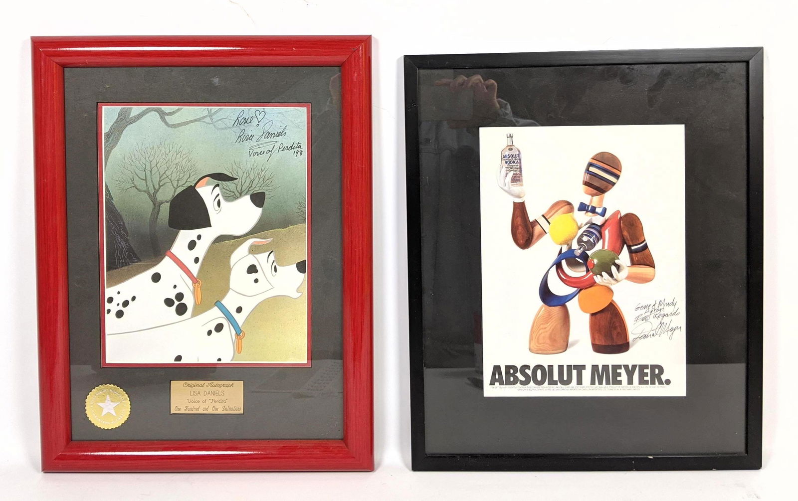 2 pc Autographed Prints. ABSOLUT MEYER - Daniel Meyer a (1 of 17)