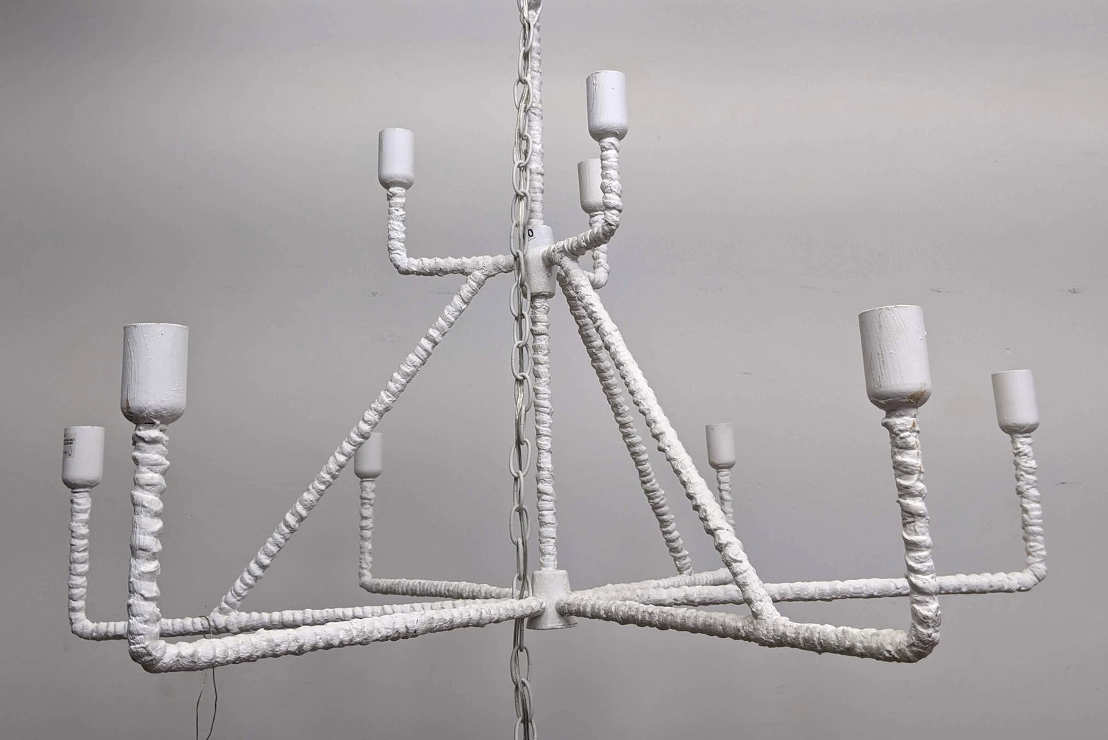 Nine Arm Custom Decorator Chandelier. Giacometti Style. (1 of 10)