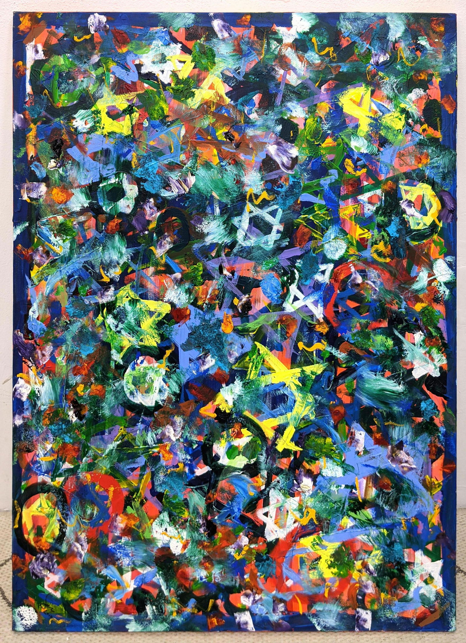 Signed and Dated Abstract Modern Oil Painting. 2010. Co (1 of 8)