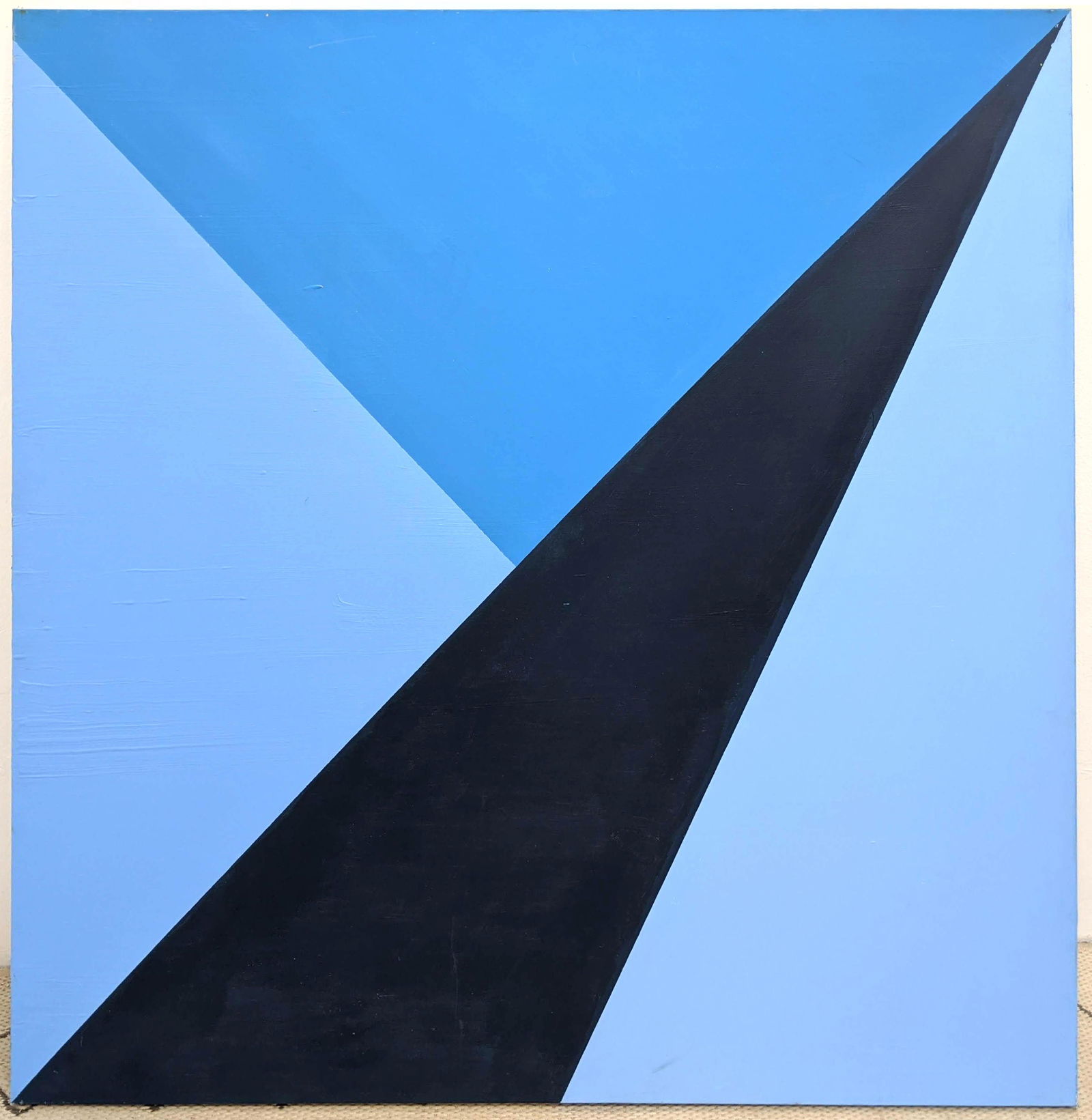 Large Geometric Graphic Oil Painting on Canvas. Triangl (1 of 11)
