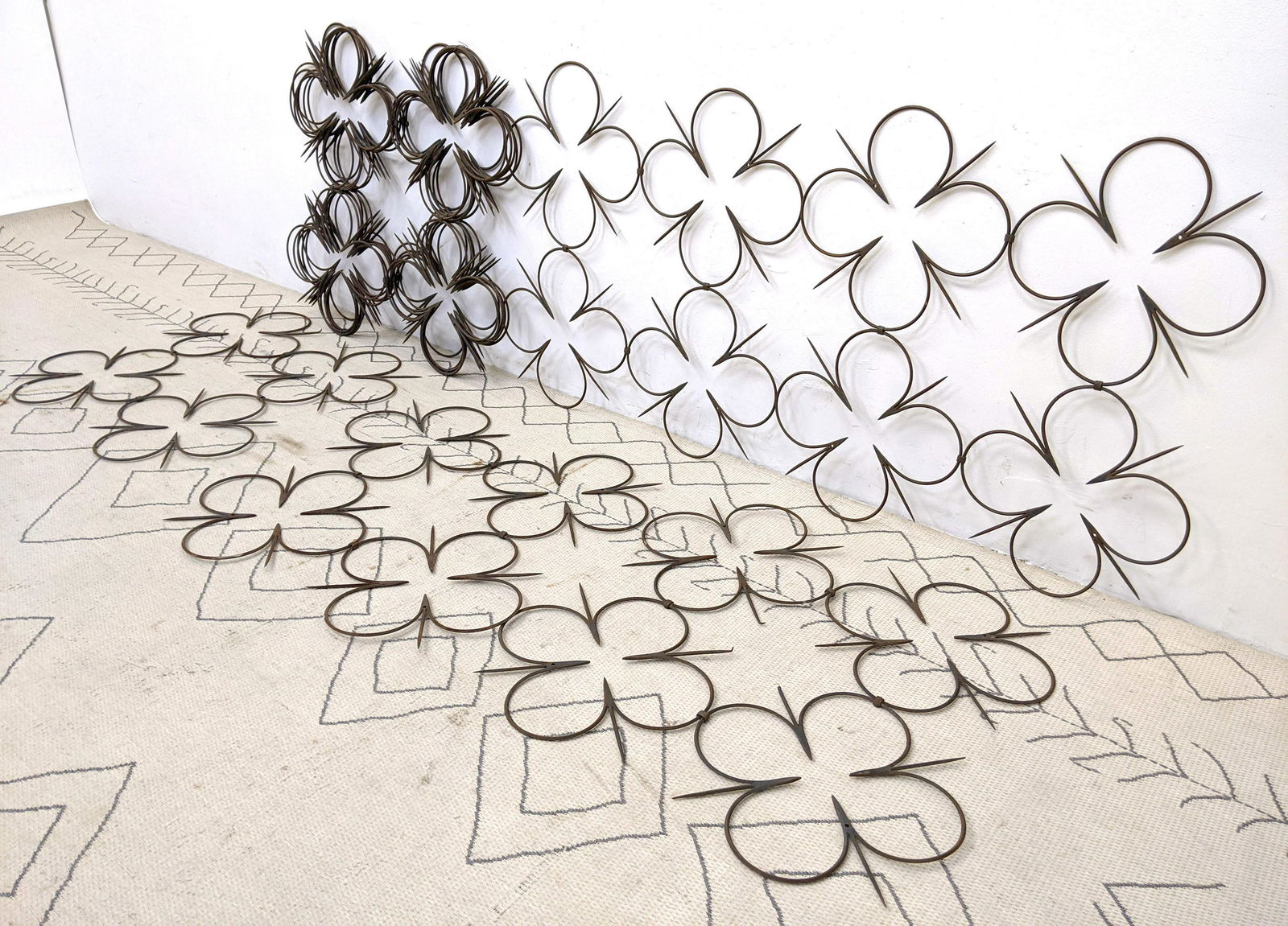 12pcs Decorative Wrought Iron Wall Panels. Square panel (1 of 7)