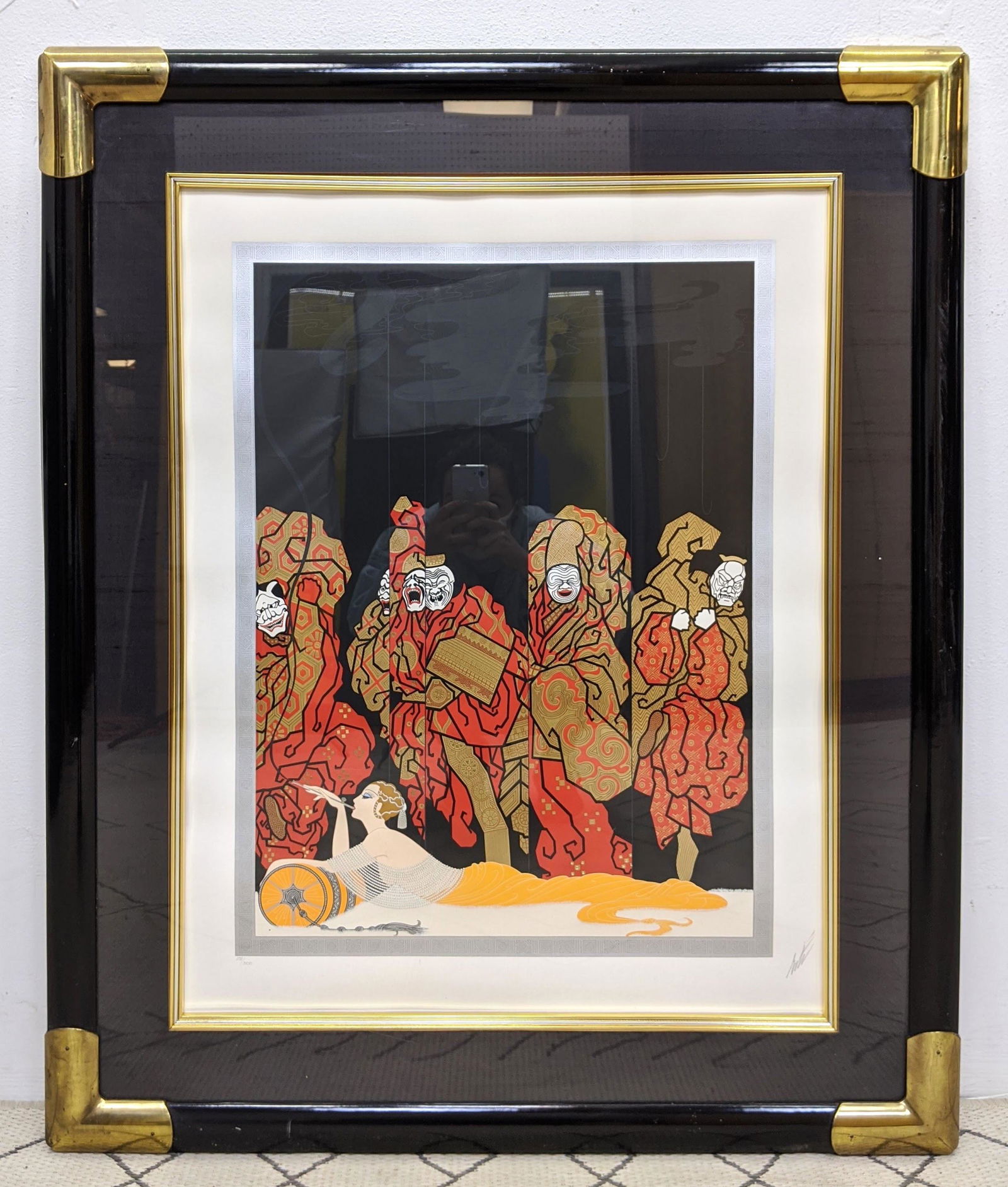 Erte Signed and Numbered Serigraph Print Opium 1985. 15 (1 of 15)