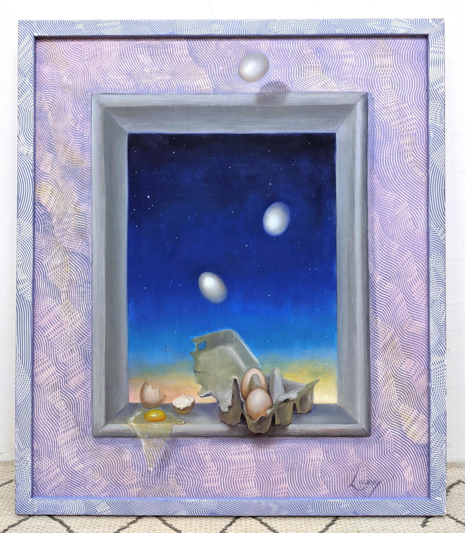 JO ANN LOWNEY Oil Painting on Board. INNER SPACE. 1987 (1 of 7)