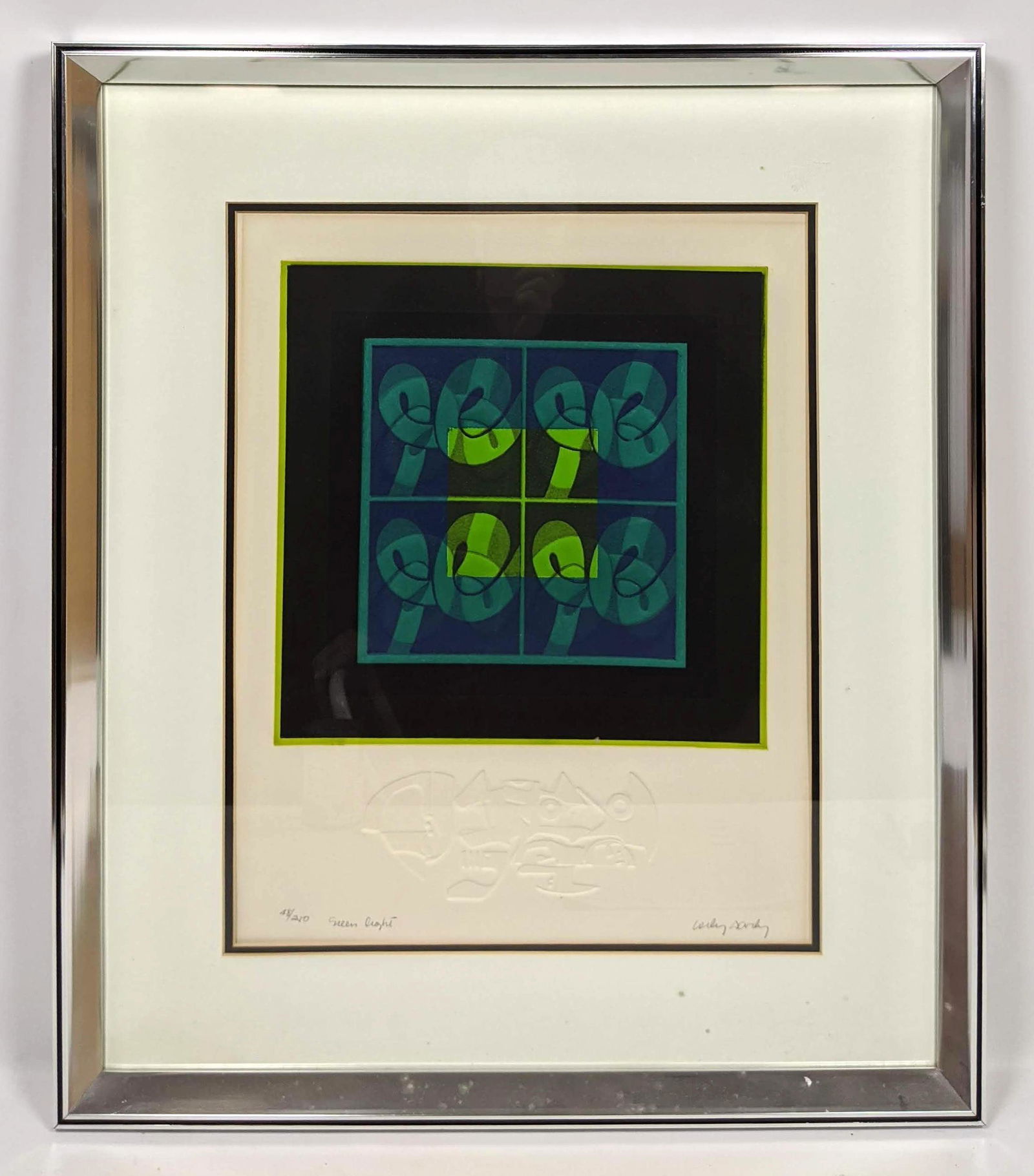 Carlos Davilla Lithograph with Embossing. Signed and da (1 of 10)