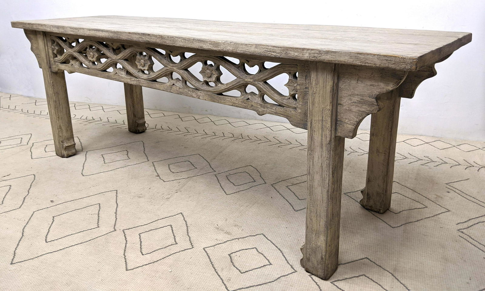 Large Console Hall Table. Altar Table. Rustic finish. (1 of 13)
