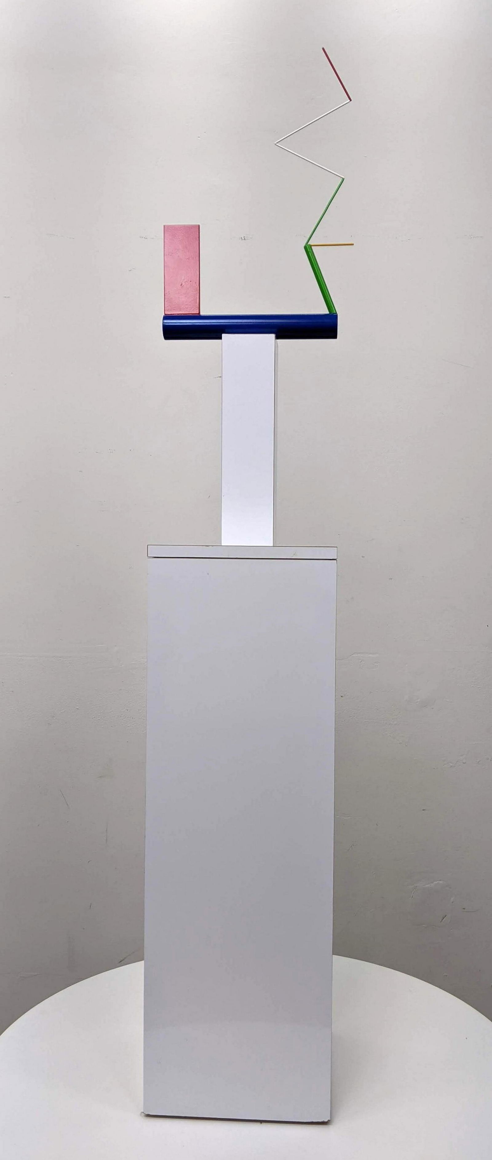 GEORGE D'AMATO Minimalist Enameled Steel Sculpture. Geo (1 of 12)
