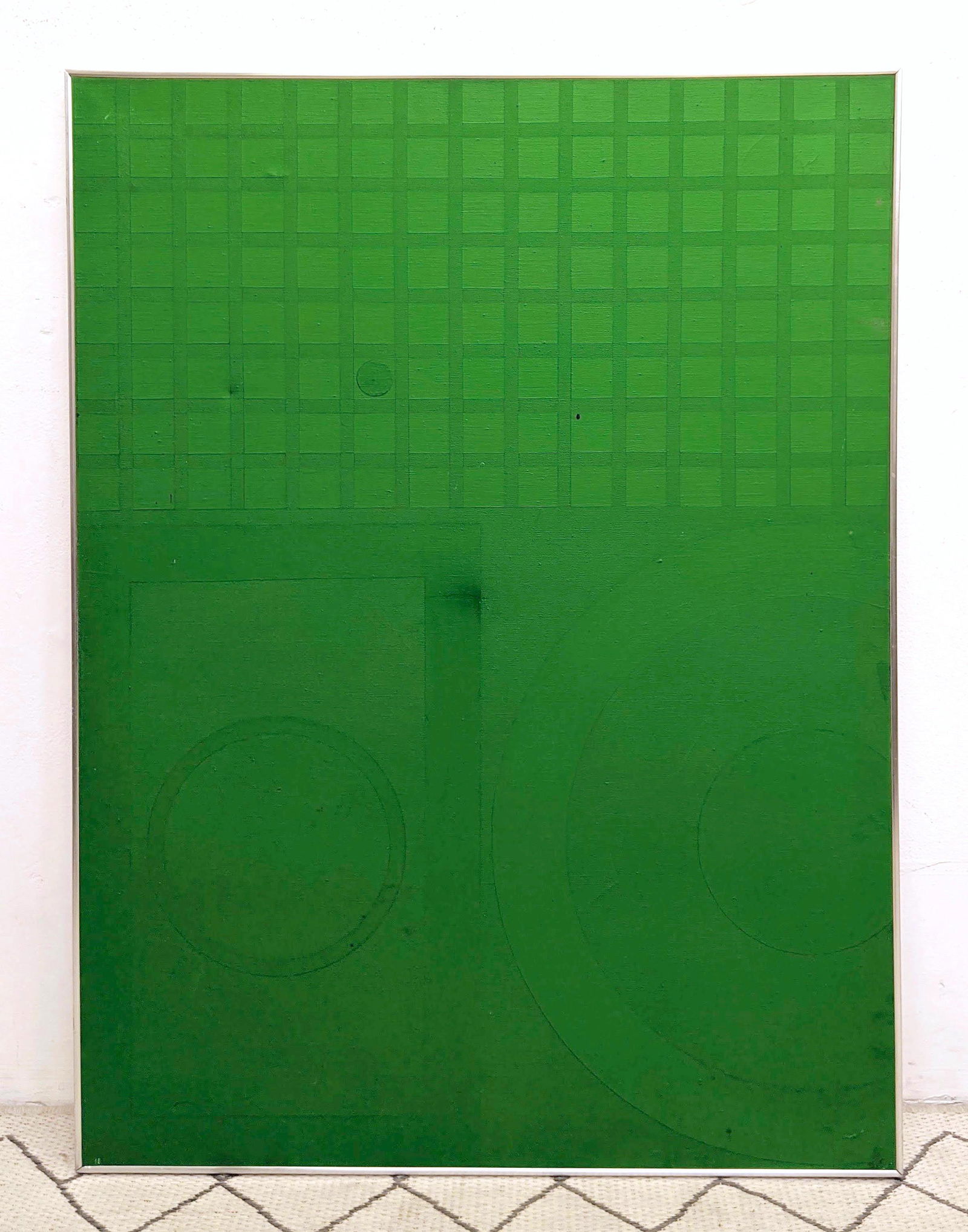 WILMA DICK Modernist Op Art Oil Painting on Canvas. Fat (1 of 8)