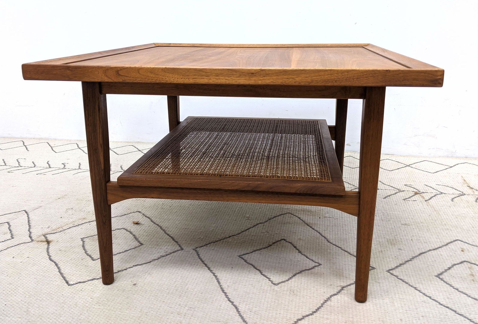 American Modern Walnut Occasional Table. Nice grain wit (1 of 7)