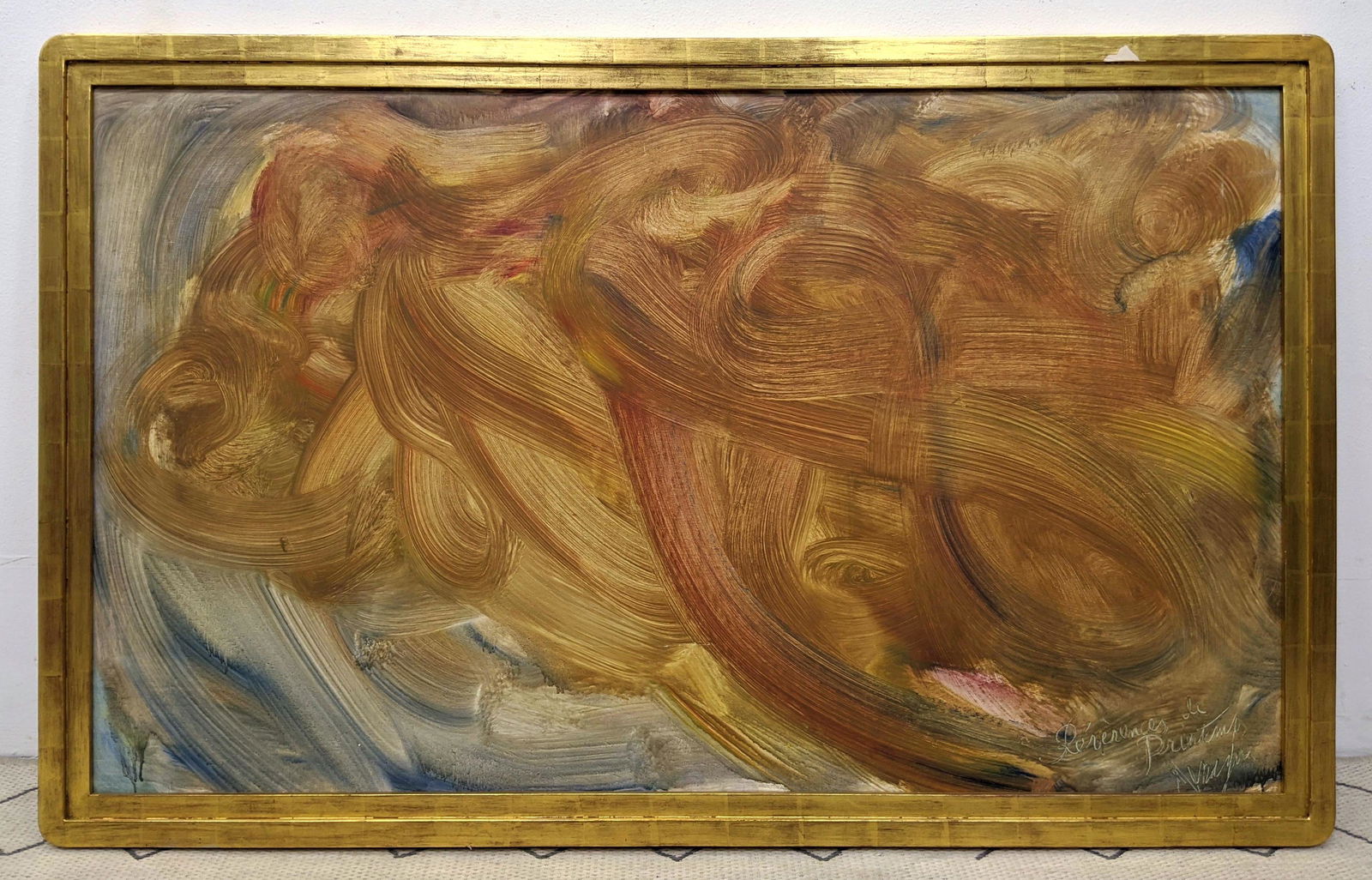 JEAN MESSAGIER Oil on Canvas Painting. REVERENCES DE PR (1 of 11)