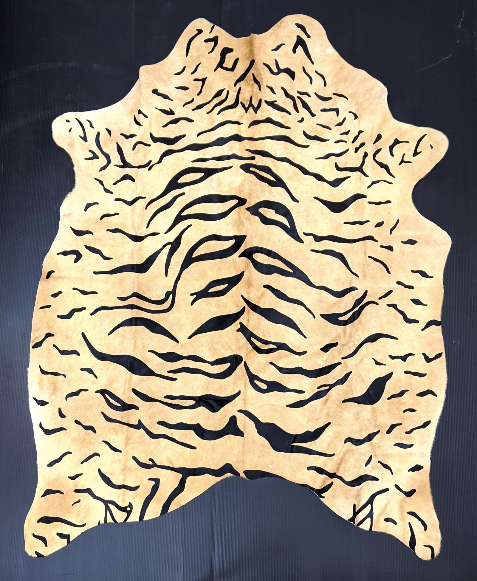 Natural Cow Hide Made in Brazil. Printed in design.: Natural Cow Hide Made in Brazil. Printed in design.-- Dimensions: H: 86 inches: W: 62 inches ---