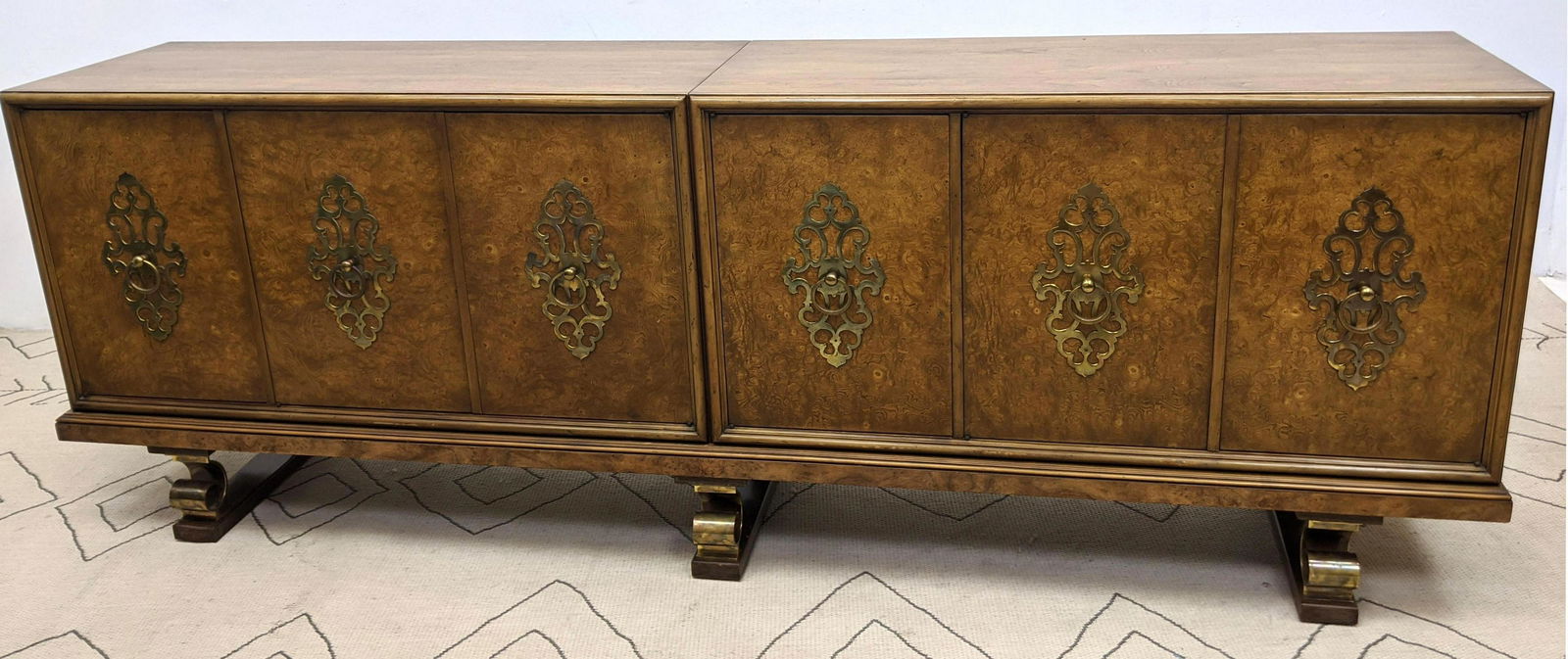 Tommi Parzinger Style Cabinet Sideboard.  Cabinets on r (1 of 14)