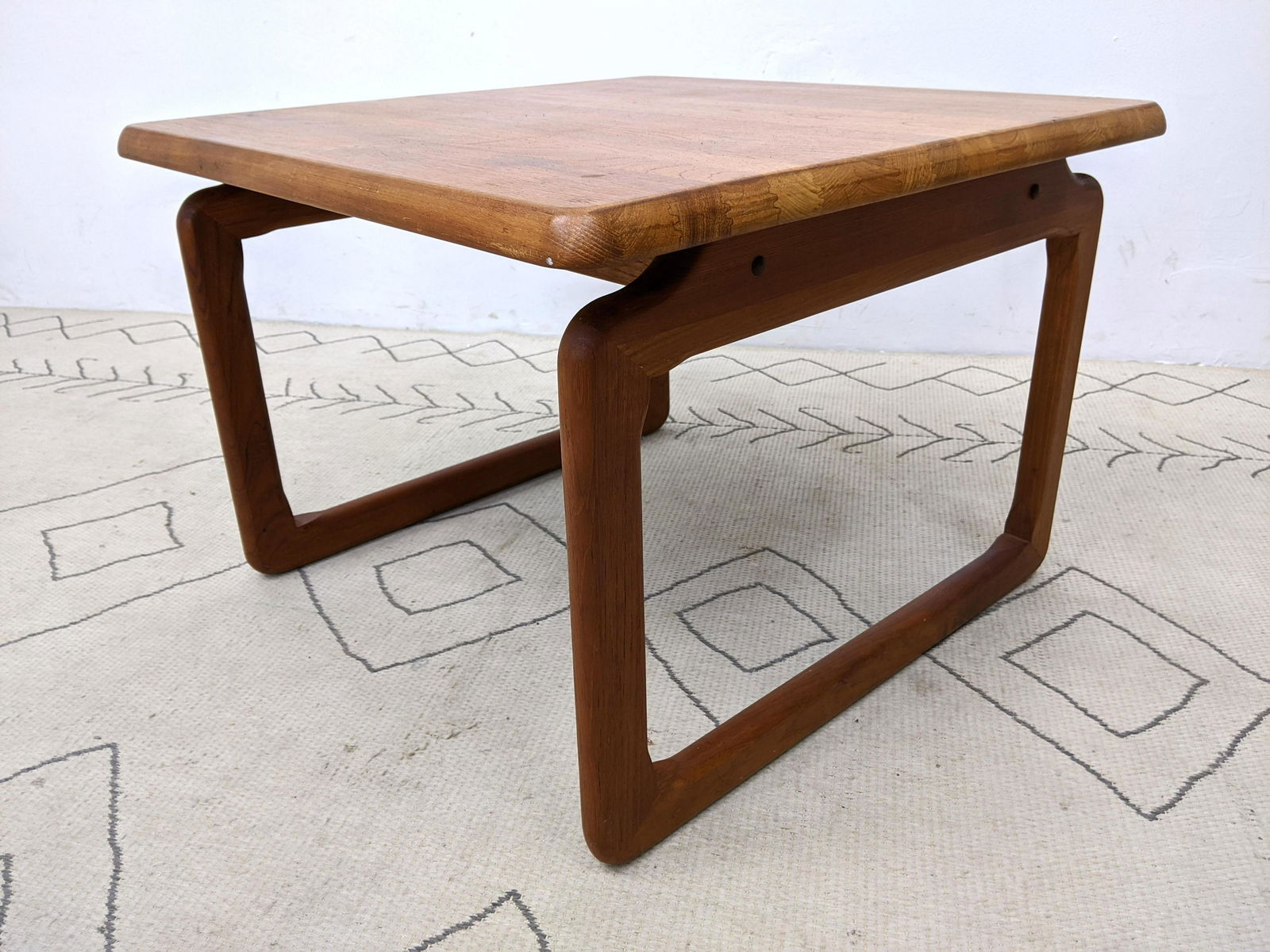 Danish Modern Teak TARM STOLE -OG Side End Table. Label (1 of 9)