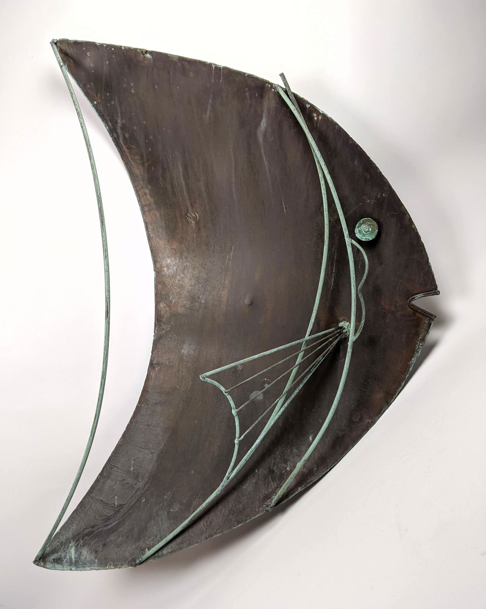 Mixed Metal Fish Wall Sculpture. Abstract Modern Design (1 of 13)