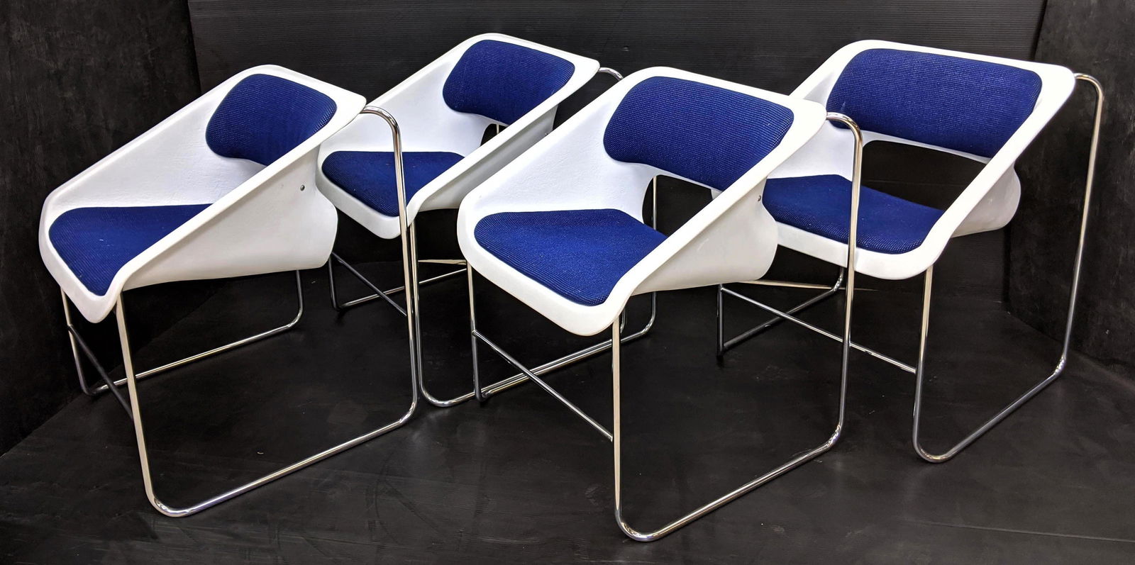 ARTOPEX Lotus Chairs. Plastic and Chrome Stacking Chair (1 of 13)