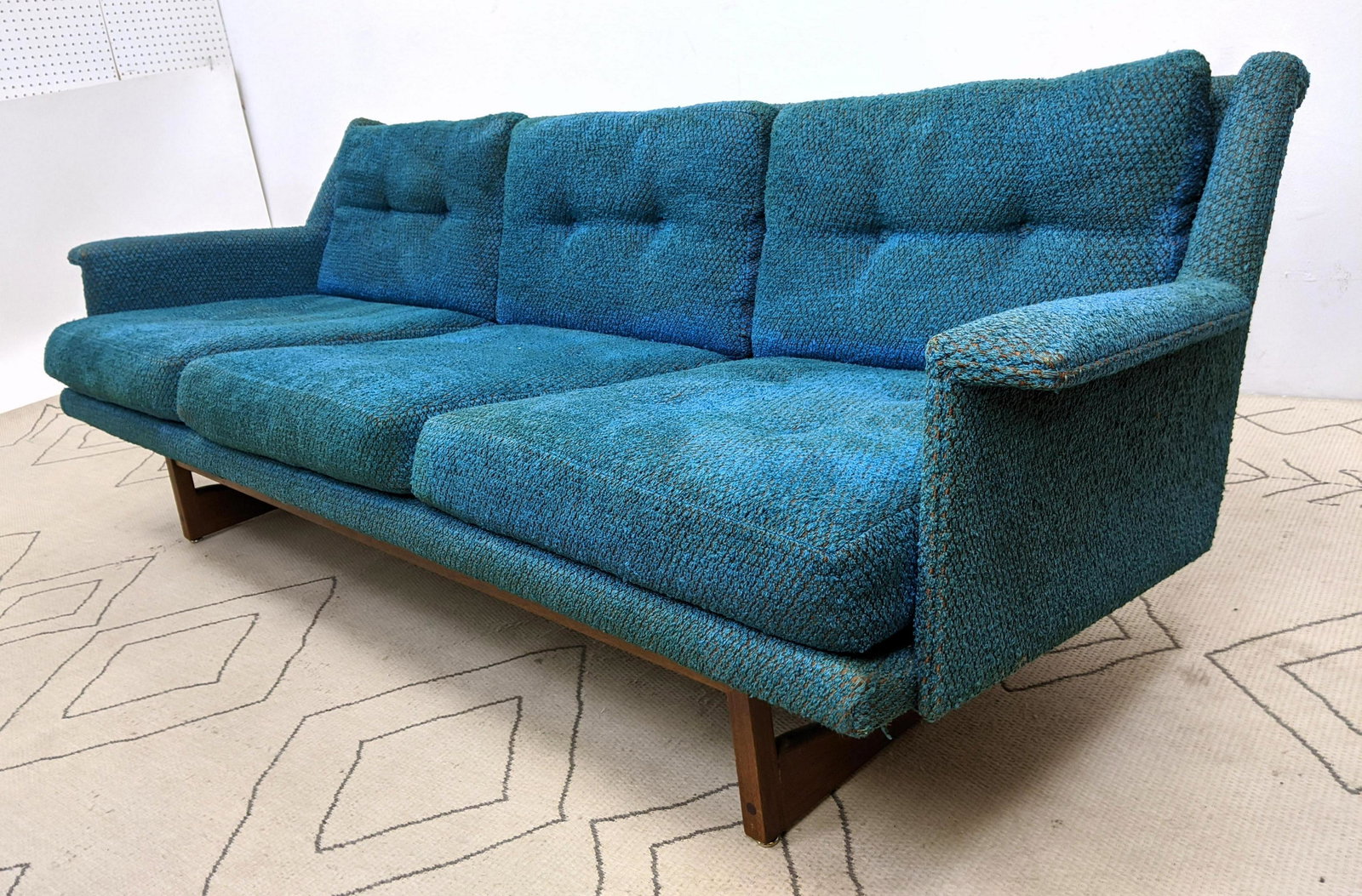 American Modern Walnut Framed Sofa Couch. Adrian Pearsa (1 of 17)