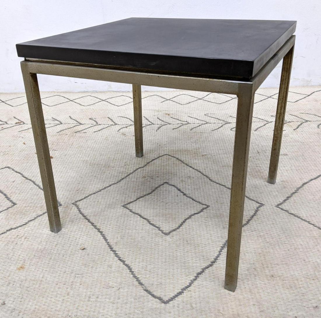 Knoll Style Side Table. Chrome and Black Marble. (1 of 10)