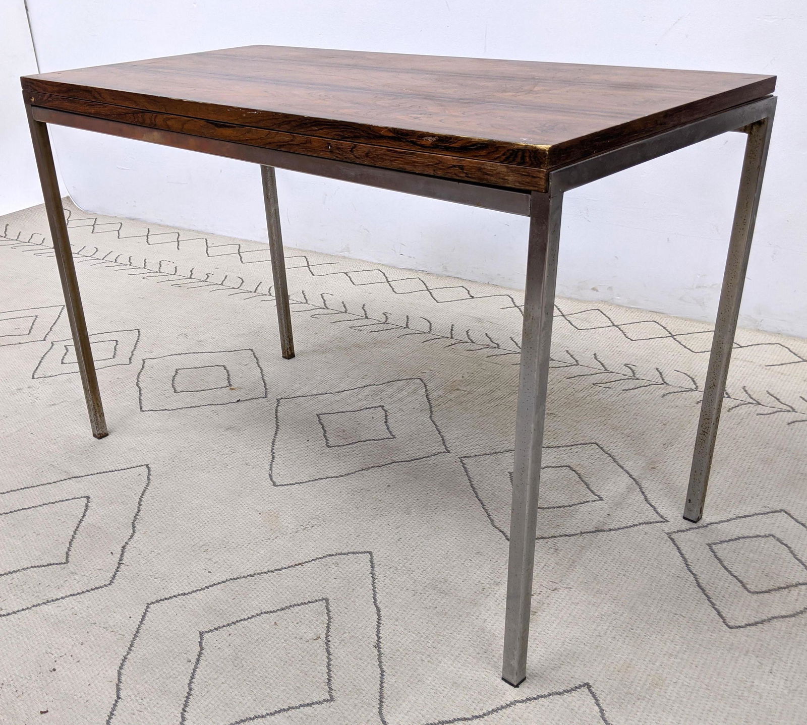 German Modernist Rosewood Console Dining Table with Fli (1 of 18)