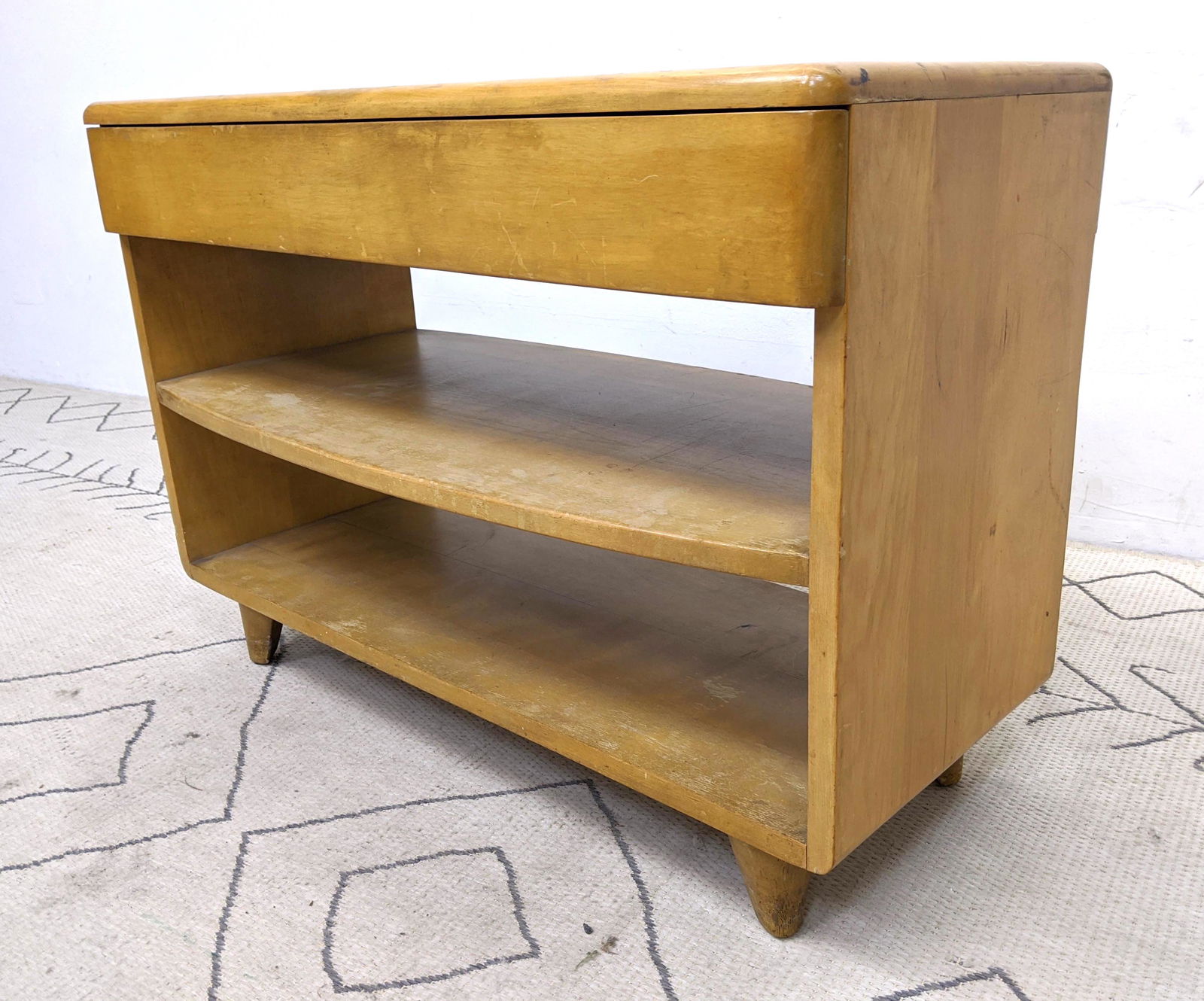 Heywood Wakefield oversized 1 Drawer Side Table night S (1 of 14)