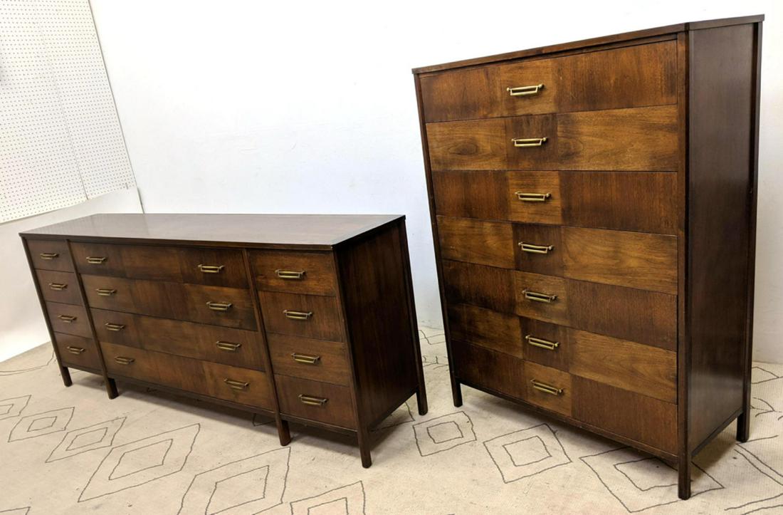 2pc ROM WEBBER Dressers. American Modern. Tall Chest an (1 of 17)