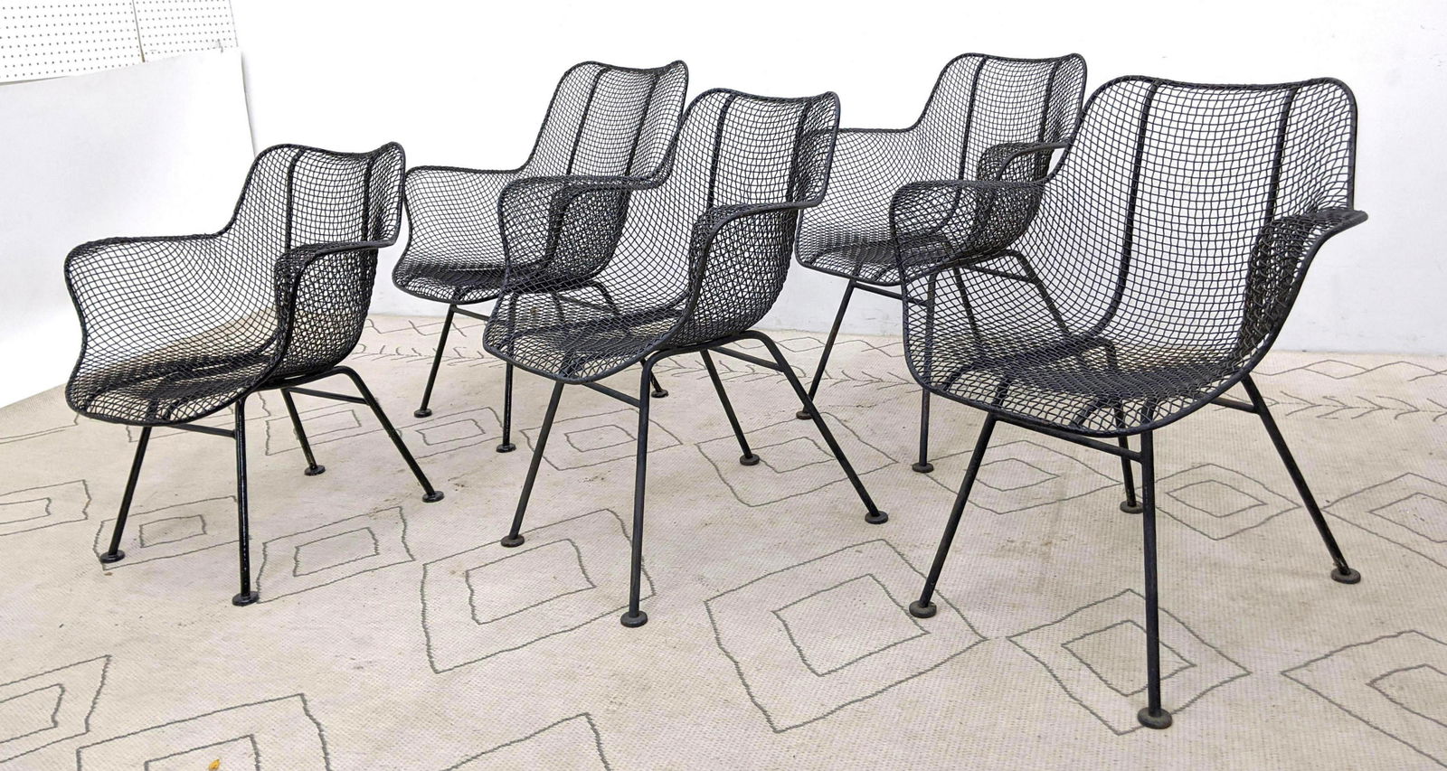 Set 5 RUSSELL WOODARD Chairs Set 4 RUSSELL WOODARD Arm (1 of 9)