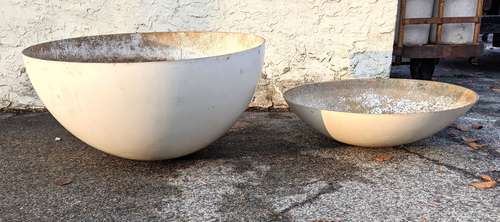 2 Large Fiberglass Planters with Holes for hanging. (1 of 5)
