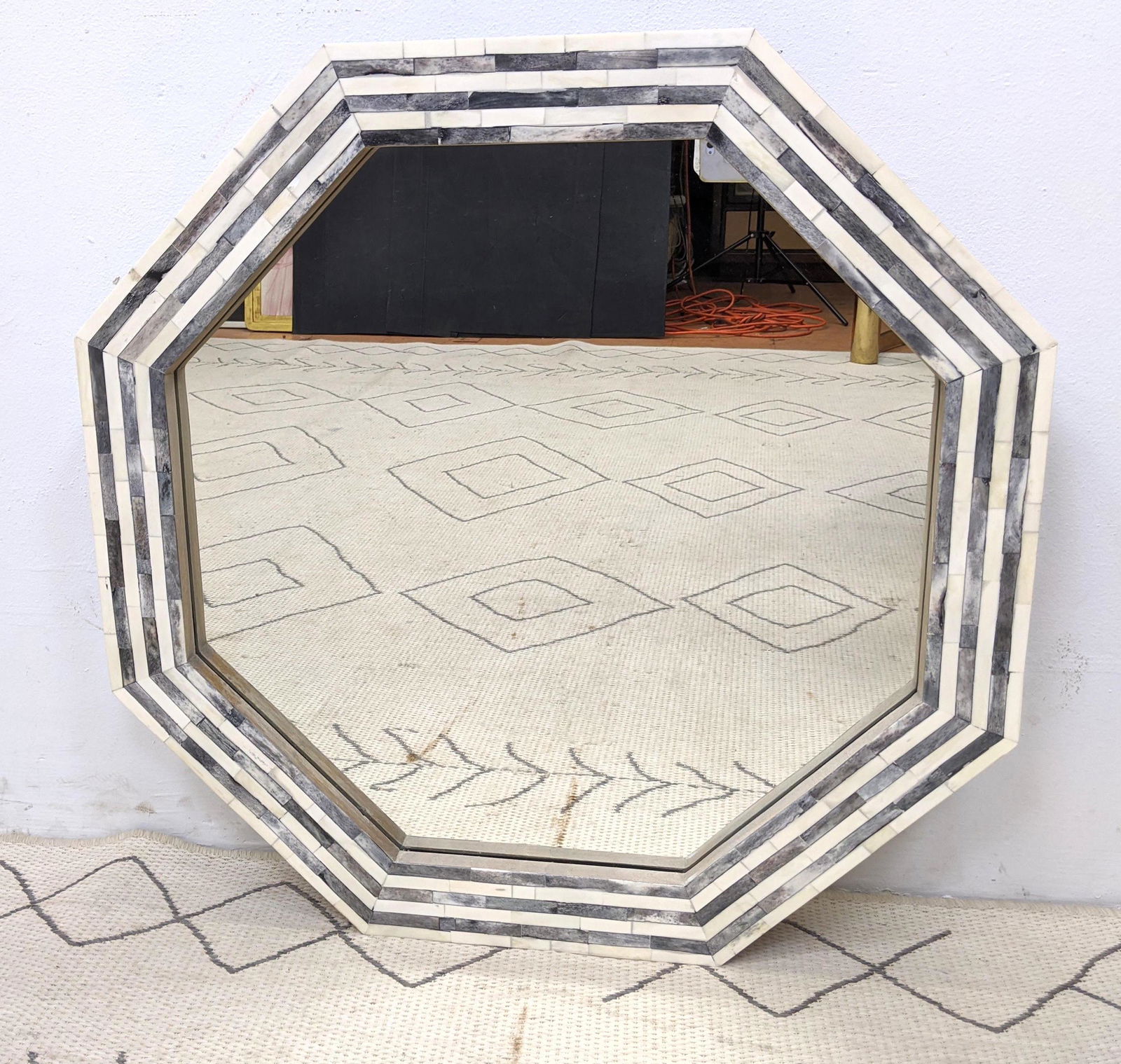 Contemporary Stone Laminate wall Mirror. (1 of 7)