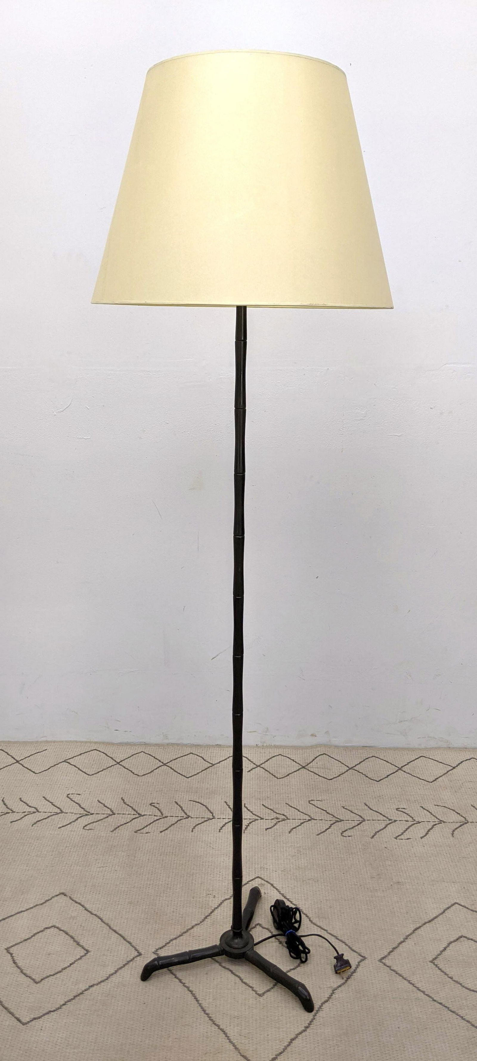 Jacques Adnet Style Brass Floor Lamp. (1 of 9)