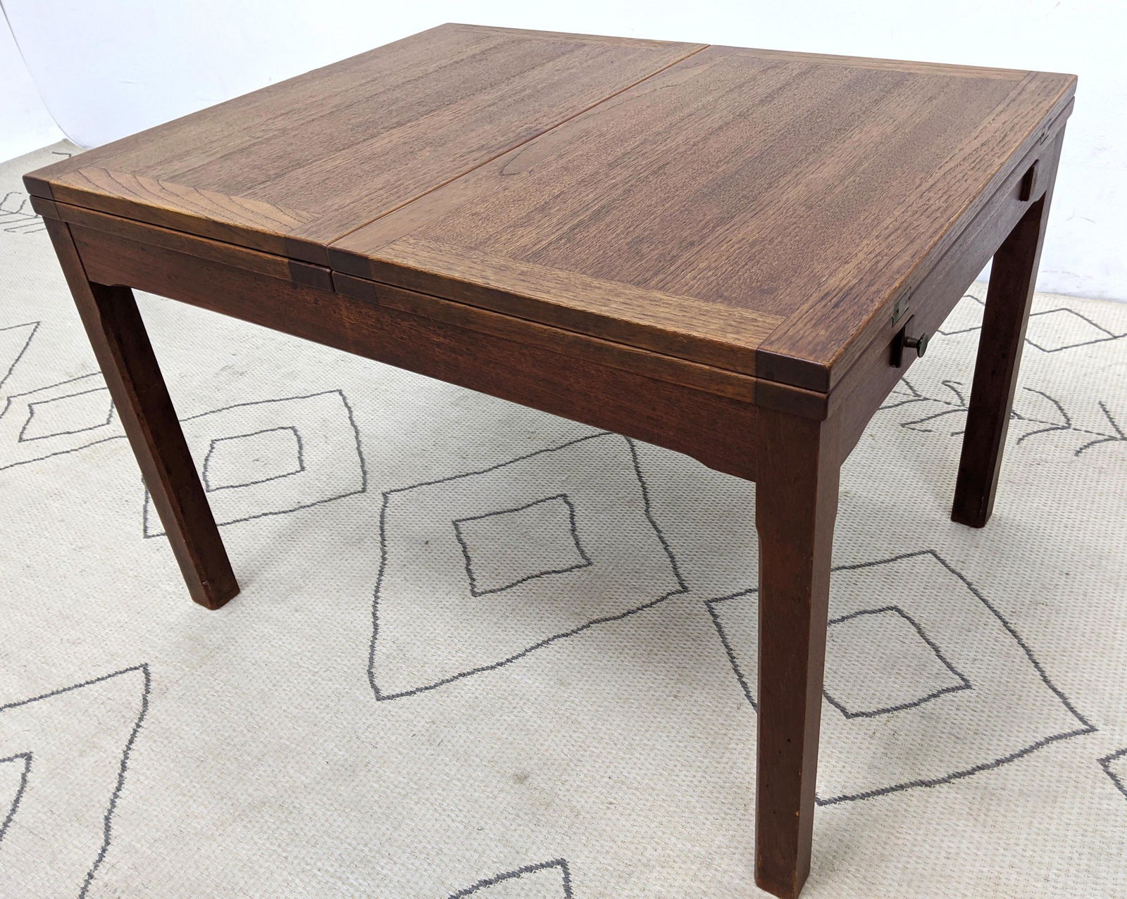 Danish Modern Teak Flip Top Dining Table. Pull out supp (1 of 10)