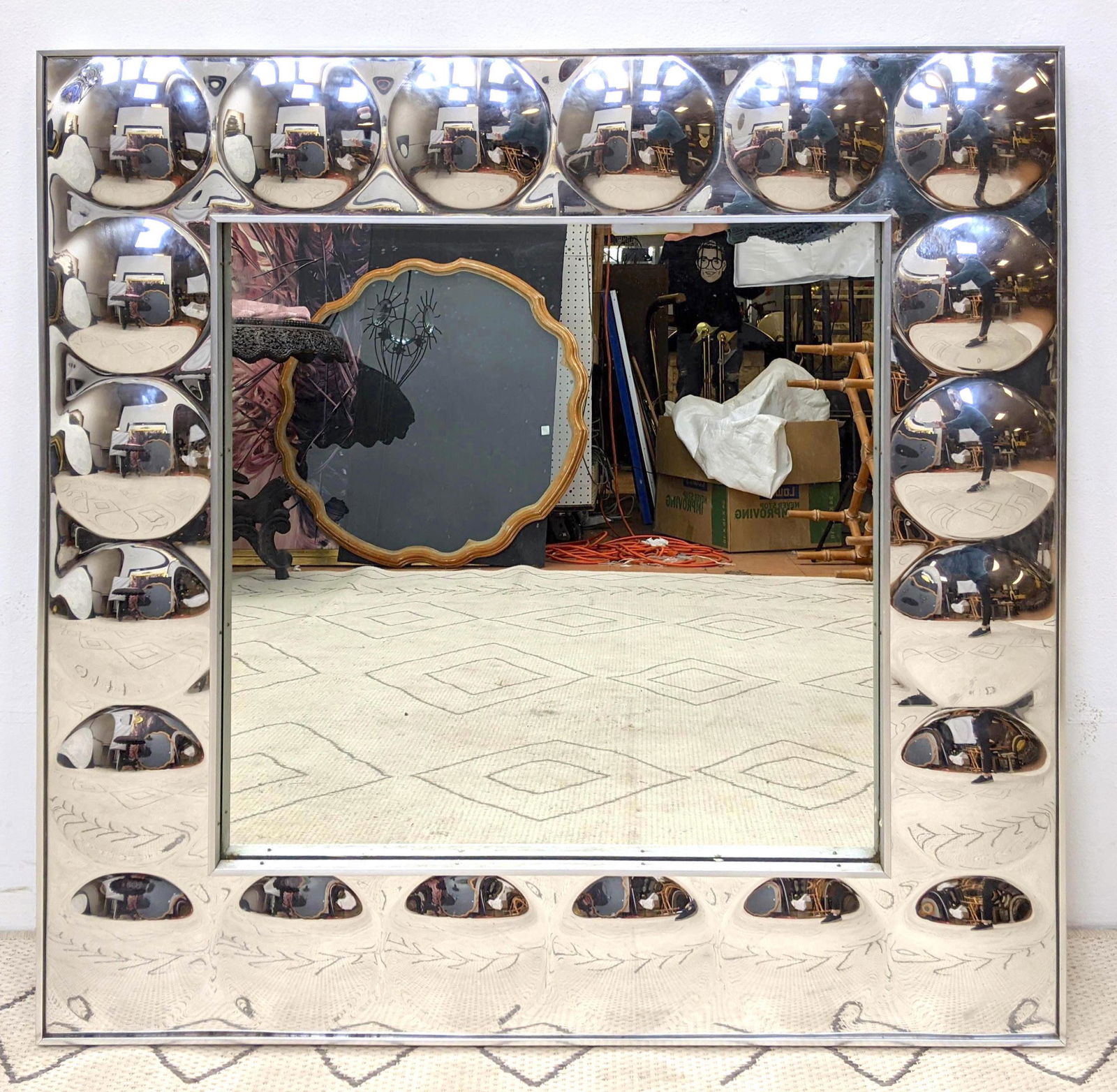 TURNER Wall Mirror with Bubble Mirror Frame. (1 of 10)