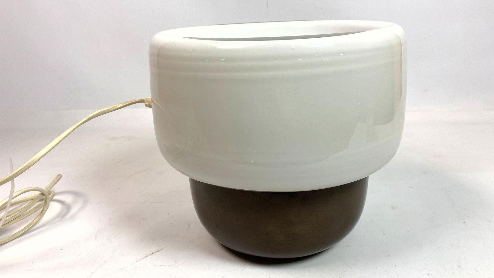 TIMO SARPANEVA 2 Part Glass Table Lamp. Unmarked. Europ (1 of 6)