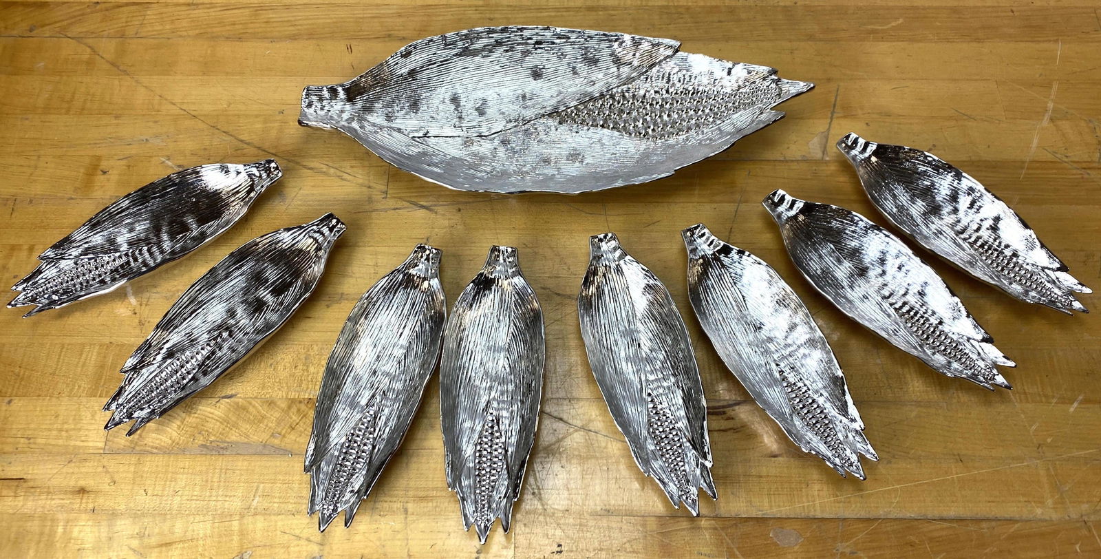 Michael Aram Corn Dishes. (1 of 9)