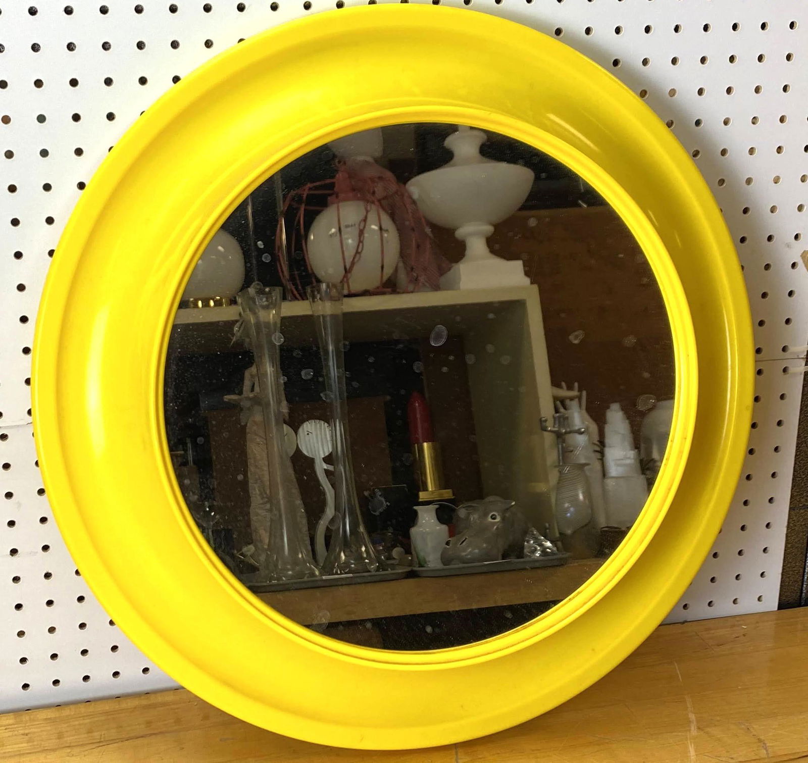 Yellow Plastic Wall Mirror. Mid Century Modern (1 of 7)
