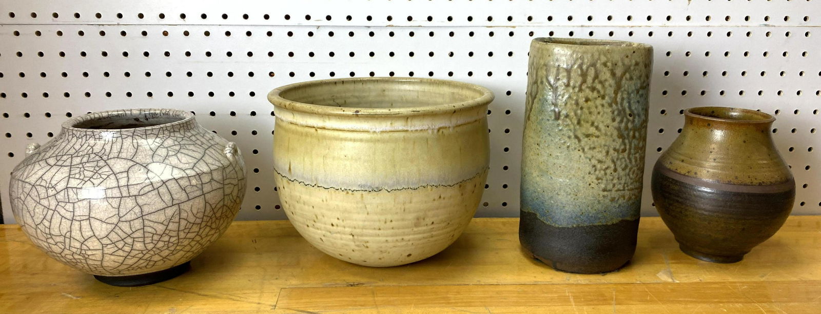 4pcs Art Pottery Vases. Most signed. (1 of 10)