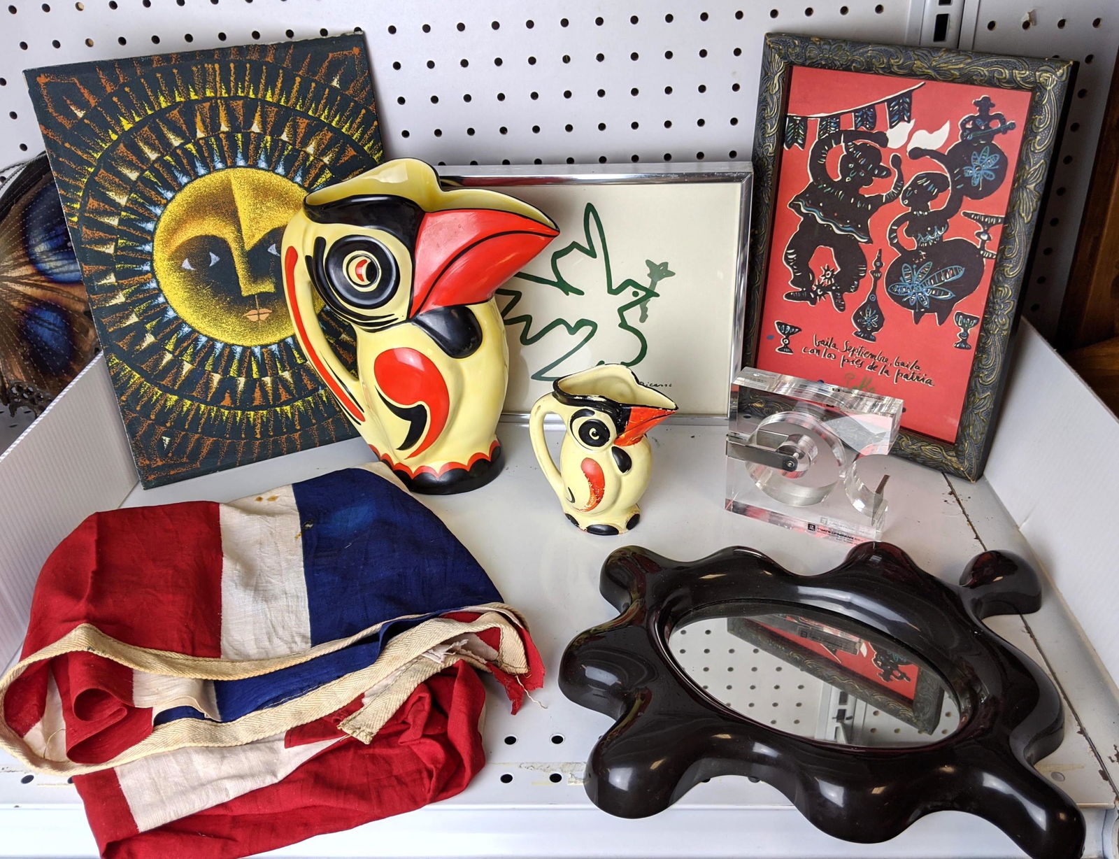 Shelf 2  Neruda Print, Czech Pitcher Duck, British Flag (1 of 20)