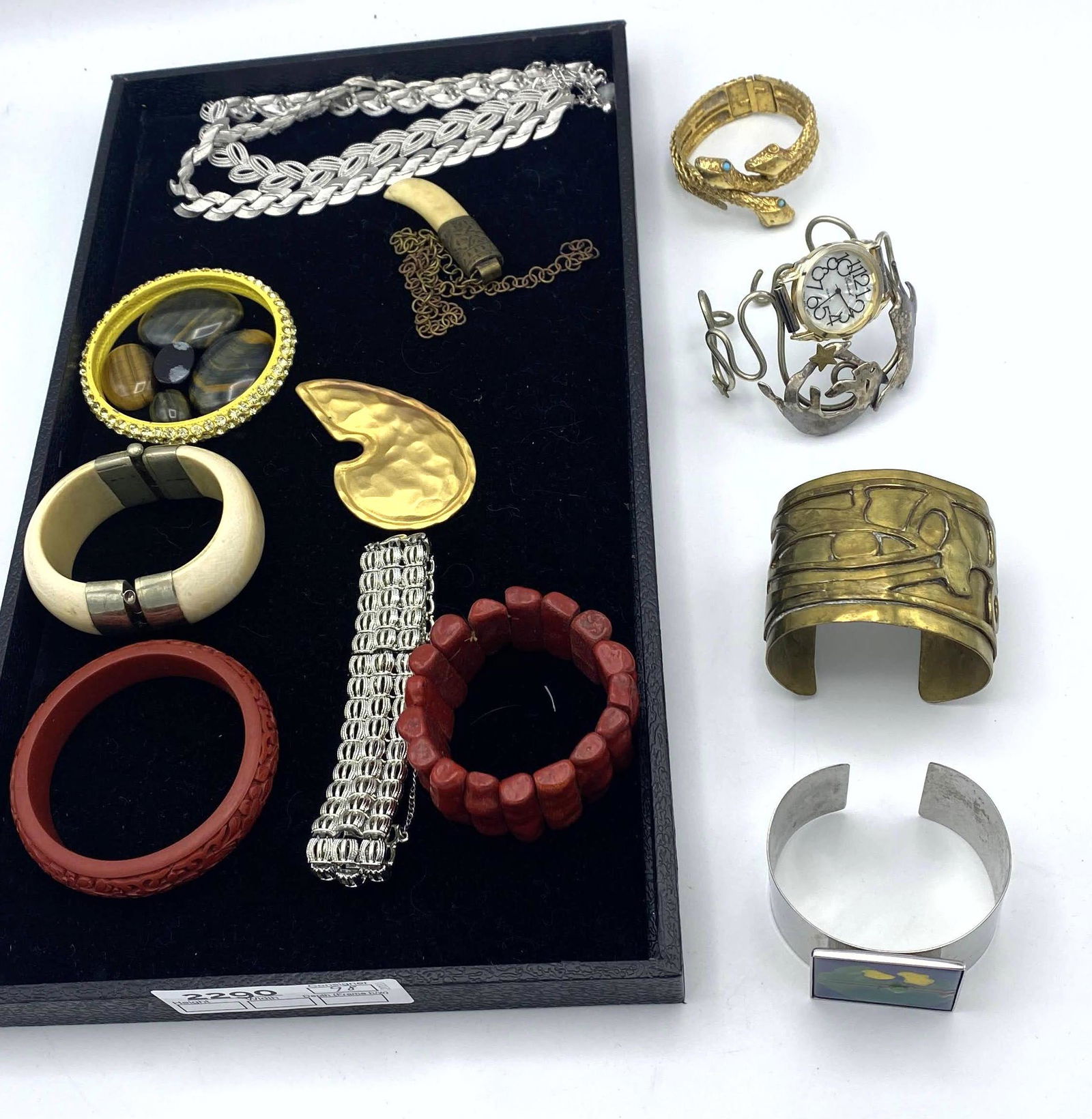 Mixed costume jewelry Lot. Mostly bracelets. Coro. Doub (1 of 9)
