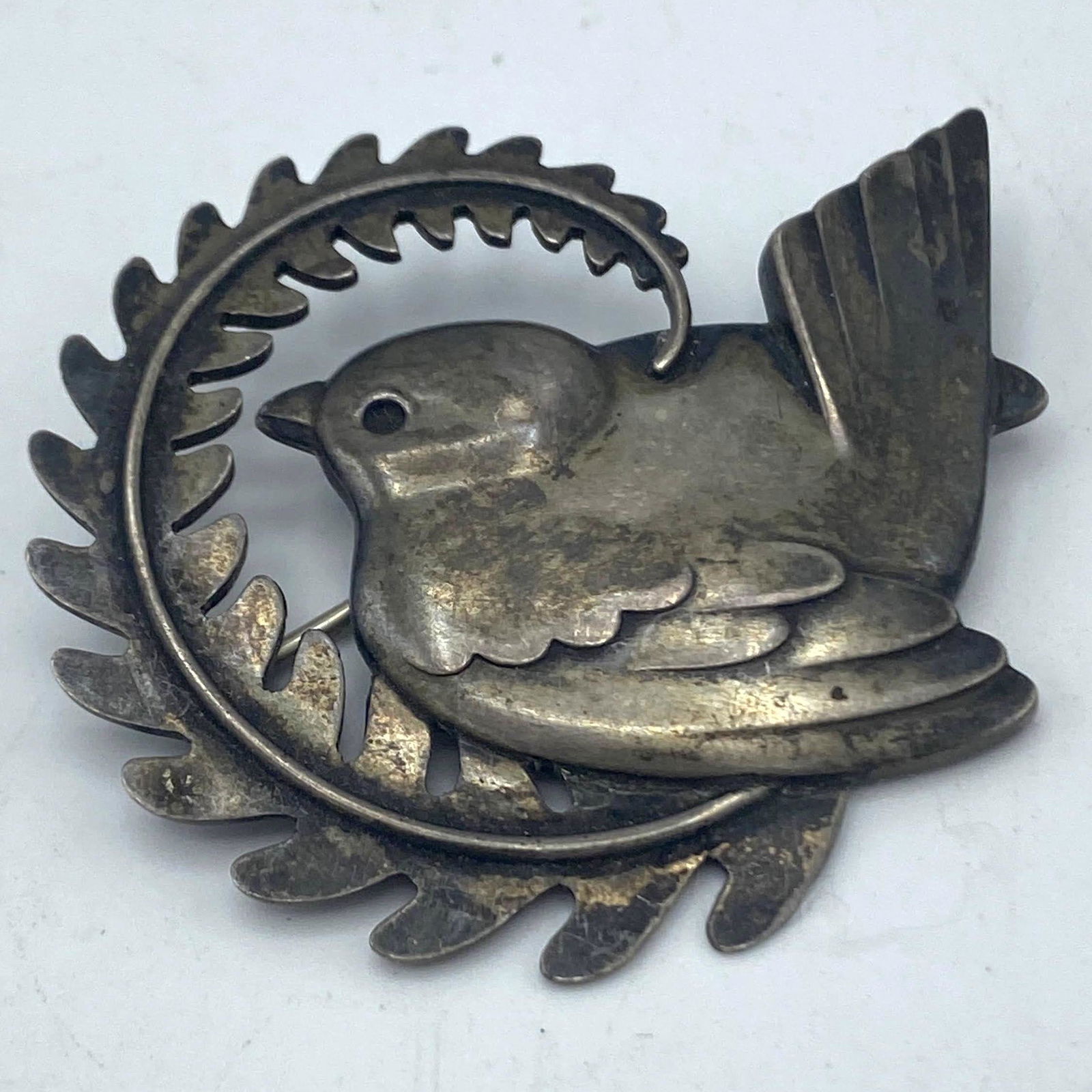 GEORG JENSEN Sterling Bird Brooch Pin. #309. Scandinavi (1 of 3)