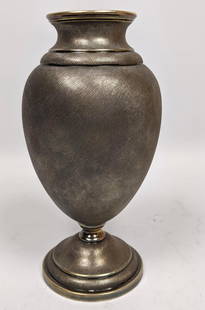 BUCCELLATI 800 Silver Vase with Textured Finish. Mario: BUCCELLATI 800 Silver Vase with Textured Finish. Mario BUCCELLATI. Made in Italy. 10.8 ozt-- Dimensions: H: 7.5 inches: W: 3.5 inches: D: 10.80 oz inches--- Weight: 10.8 Troy ozs. ---- --- US Shipping