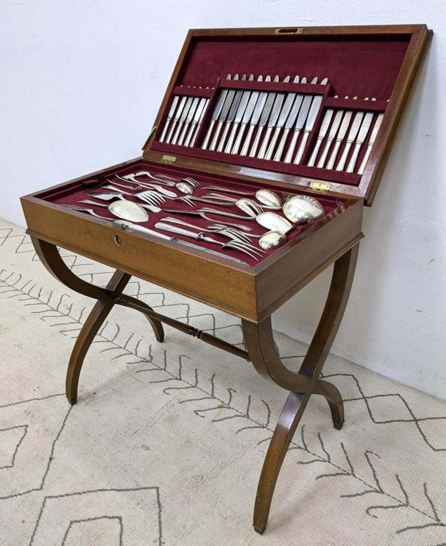 Approx 180pc Christofle Silver Plate Flatware Set in Cu (1 of 19)